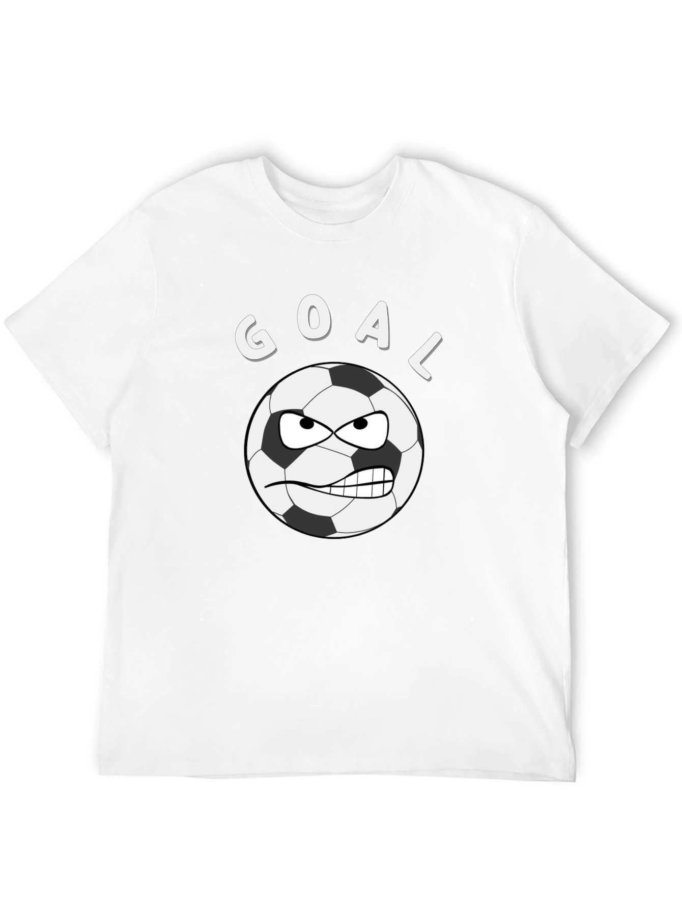 Camiseta Negra Divertida de Fútbol GOAL