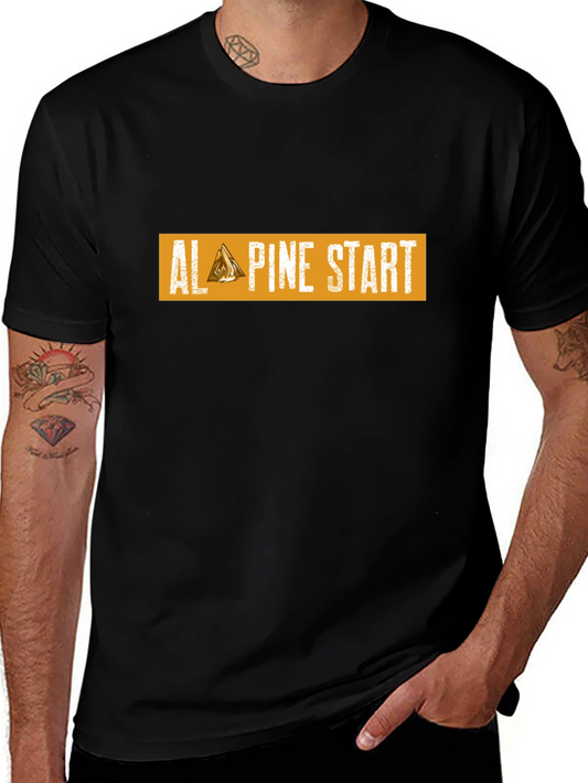 Camiseta Negra Alpine Start para Aventura