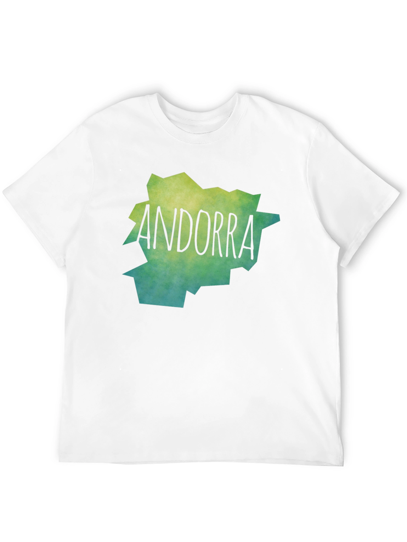 Camiseta Andorra Mapa Diseño Original Unisex
