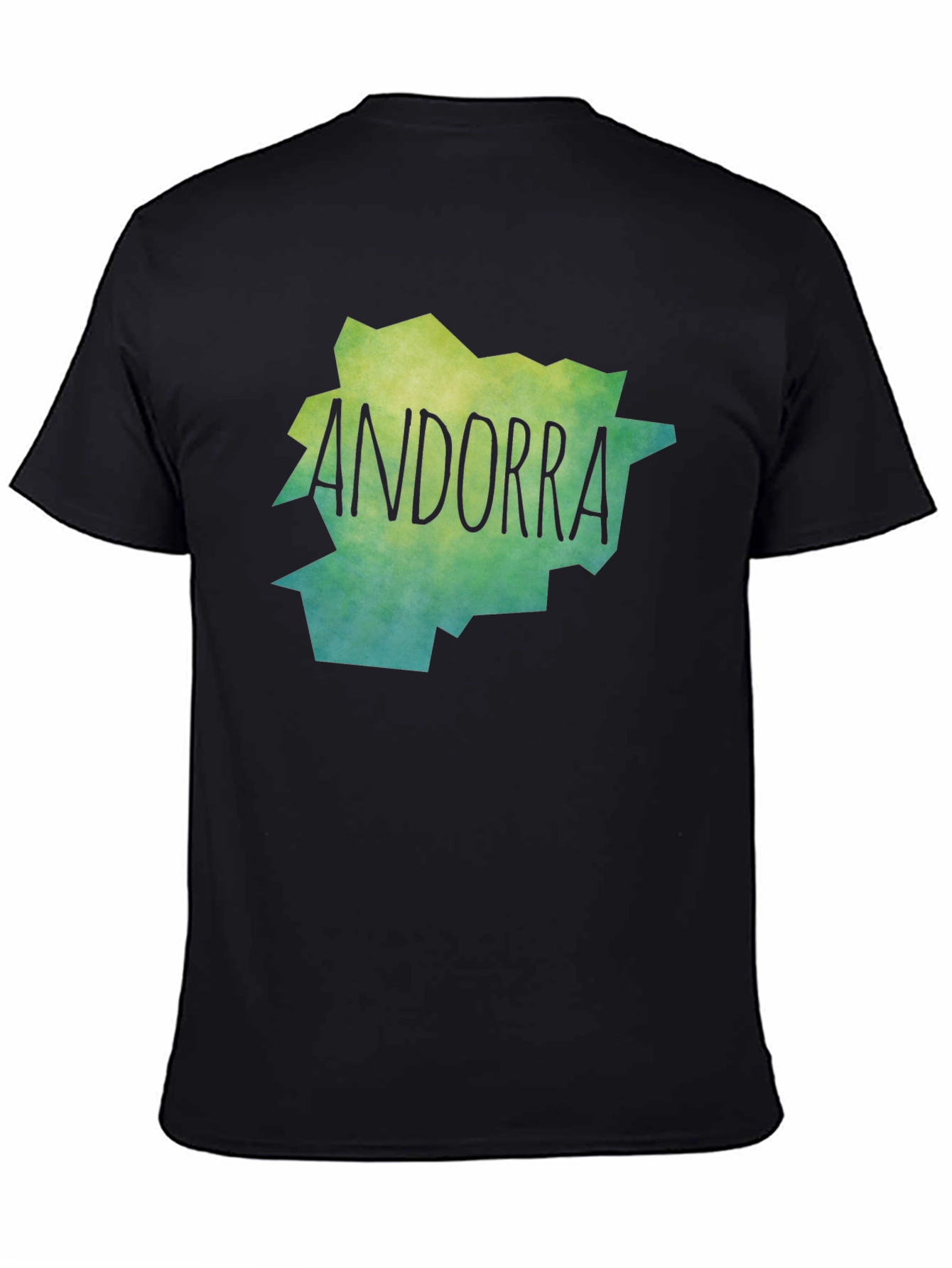 Camiseta Andorra Mapa Diseño Original Unisex