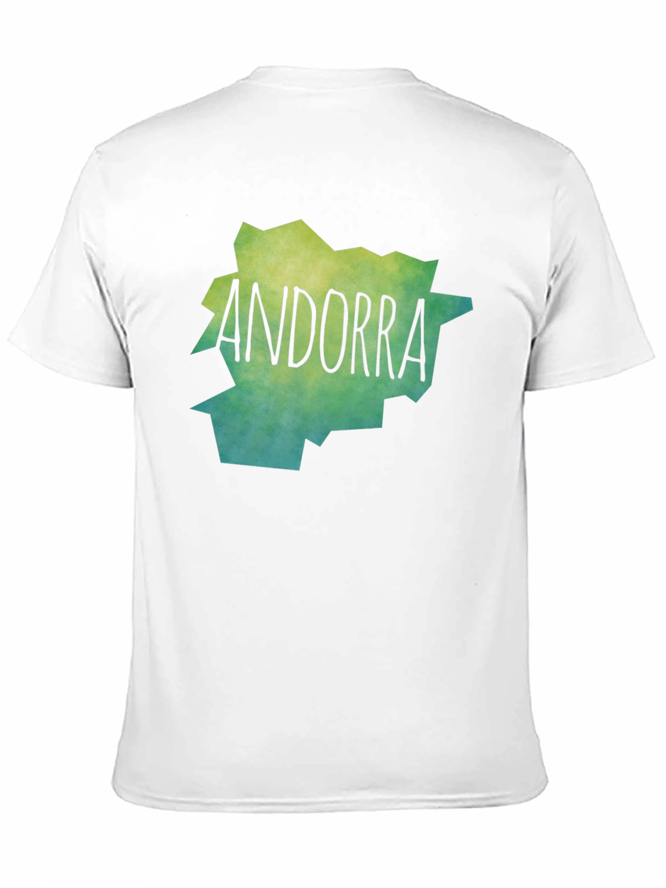 Camiseta Andorra Mapa Diseño Original Unisex