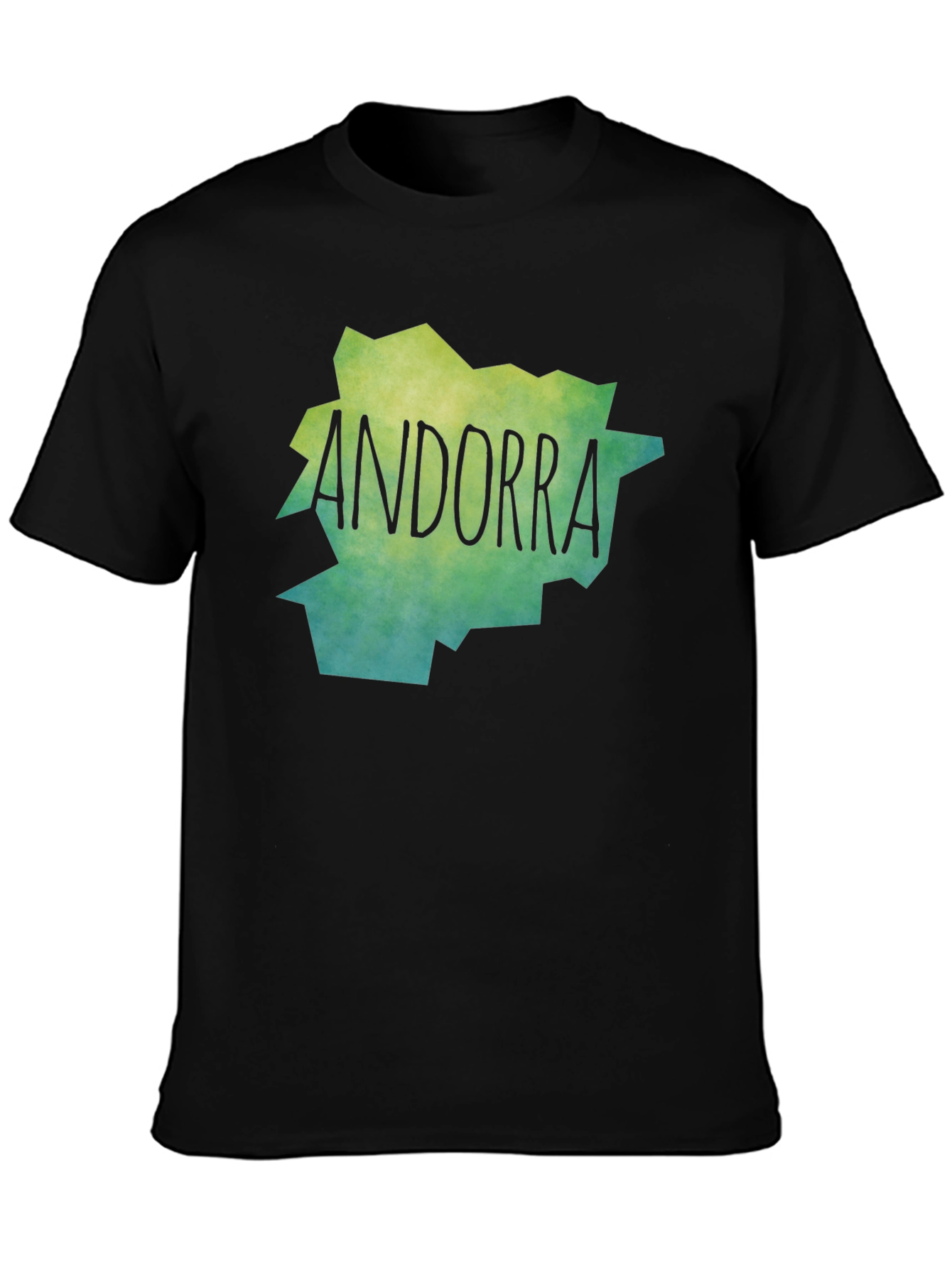 Camiseta Andorra Mapa Diseño Original Unisex