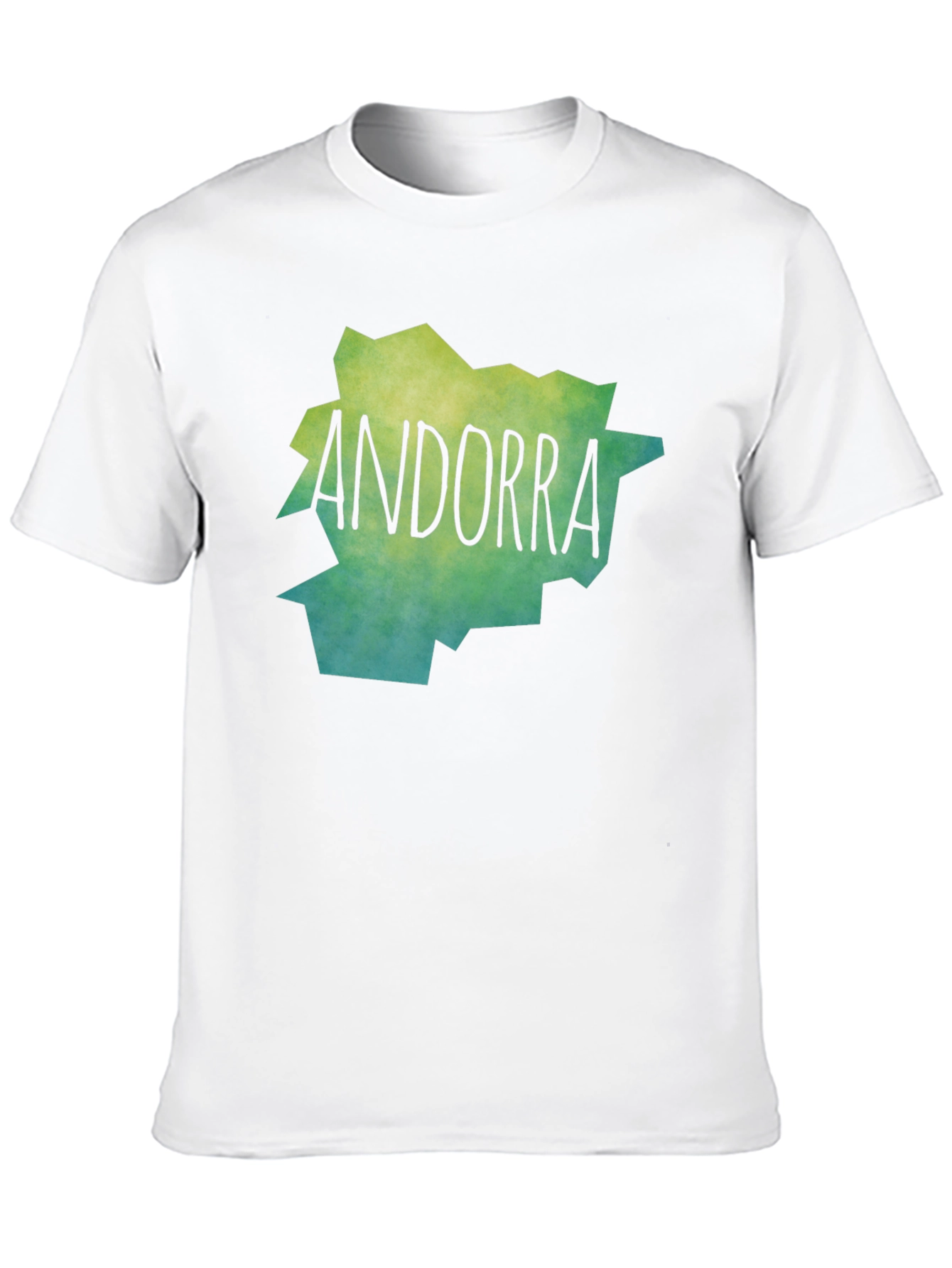 Camiseta Andorra Mapa Diseño Original Unisex