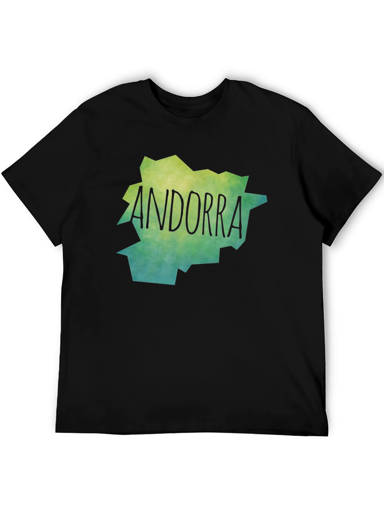 Camiseta Andorra Mapa Diseño Original Unisex