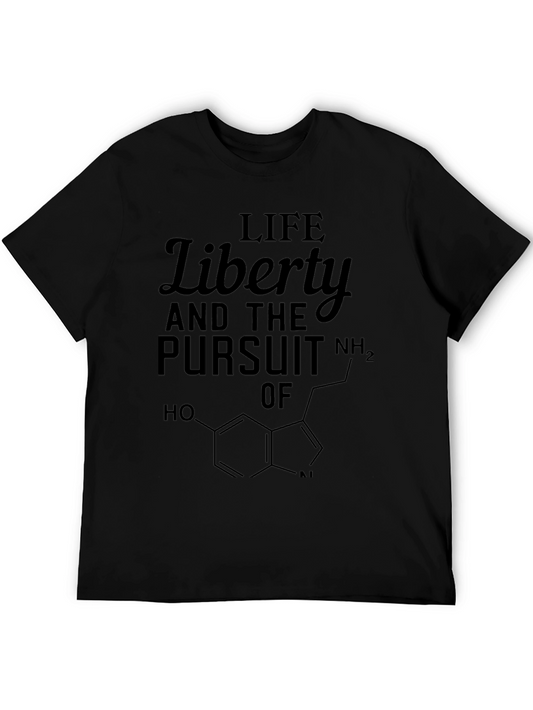 Camiseta Negra: Libertad y Química de la Felicidad