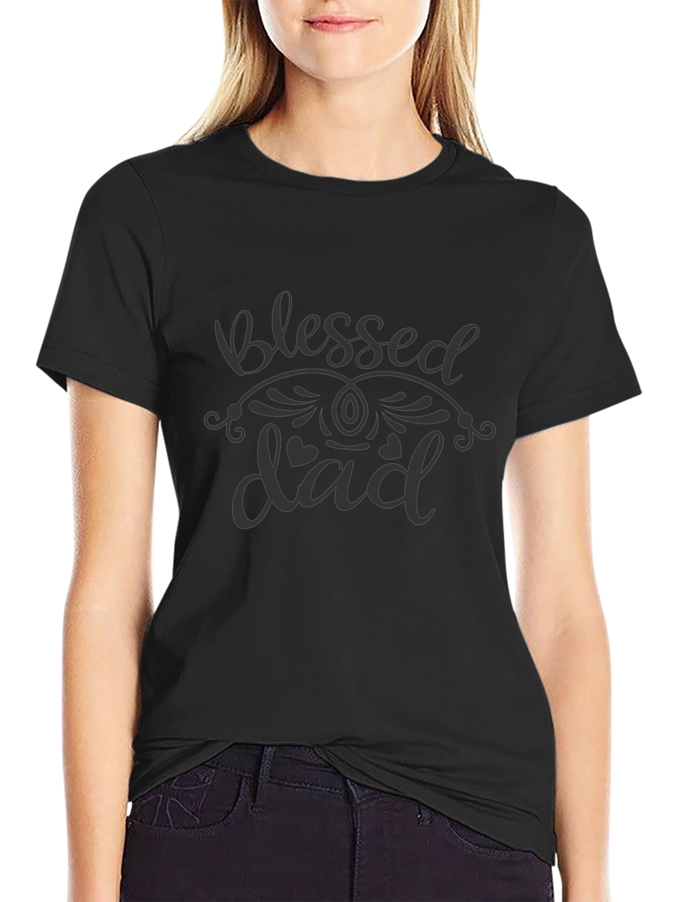 Camiseta Negra Blessed Dad
