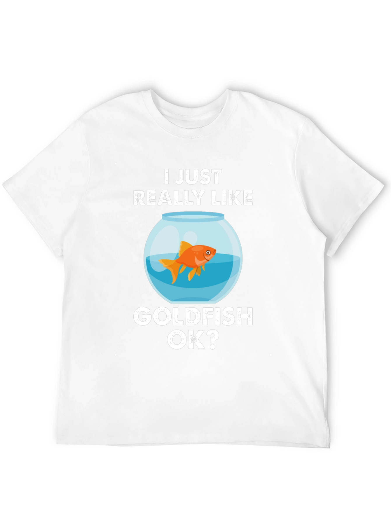 Camiseta Negra Me Gustan los Peces Dorados