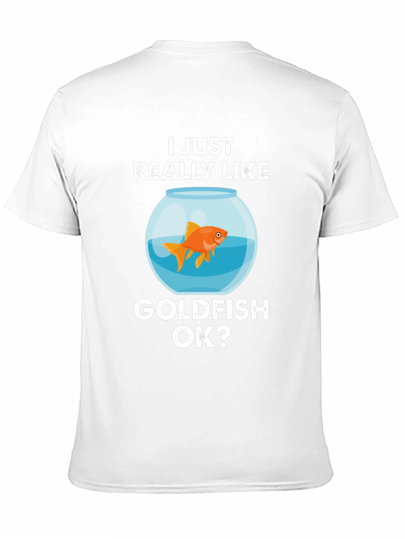 Camiseta Negra Me Gustan los Peces Dorados