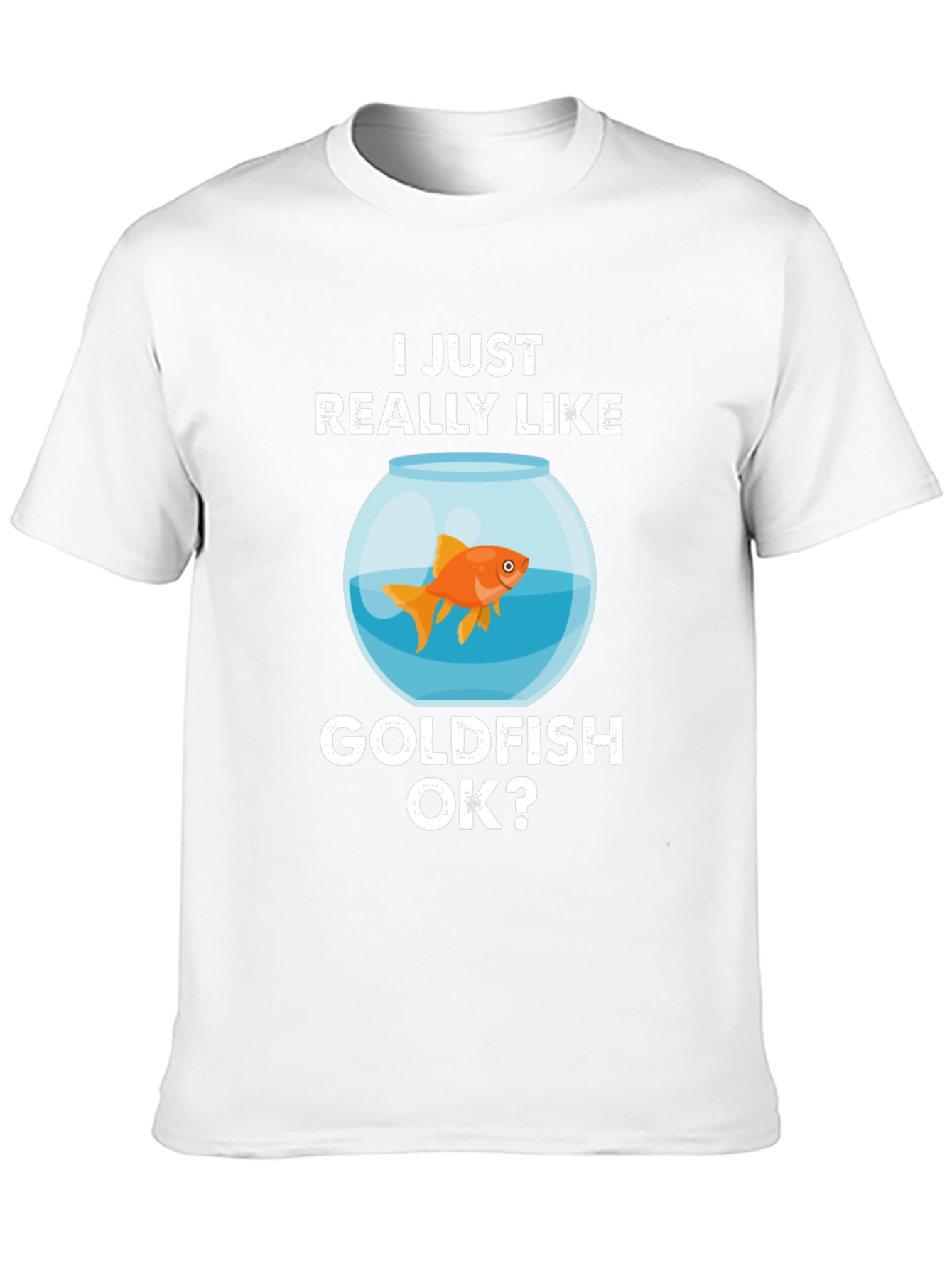Camiseta Negra Me Gustan los Peces Dorados