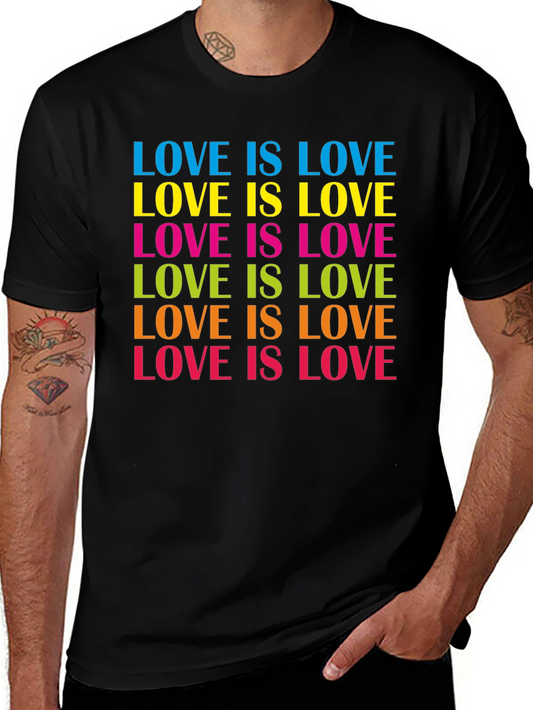 Camiseta Negra Love Is Love Orgullo Gay