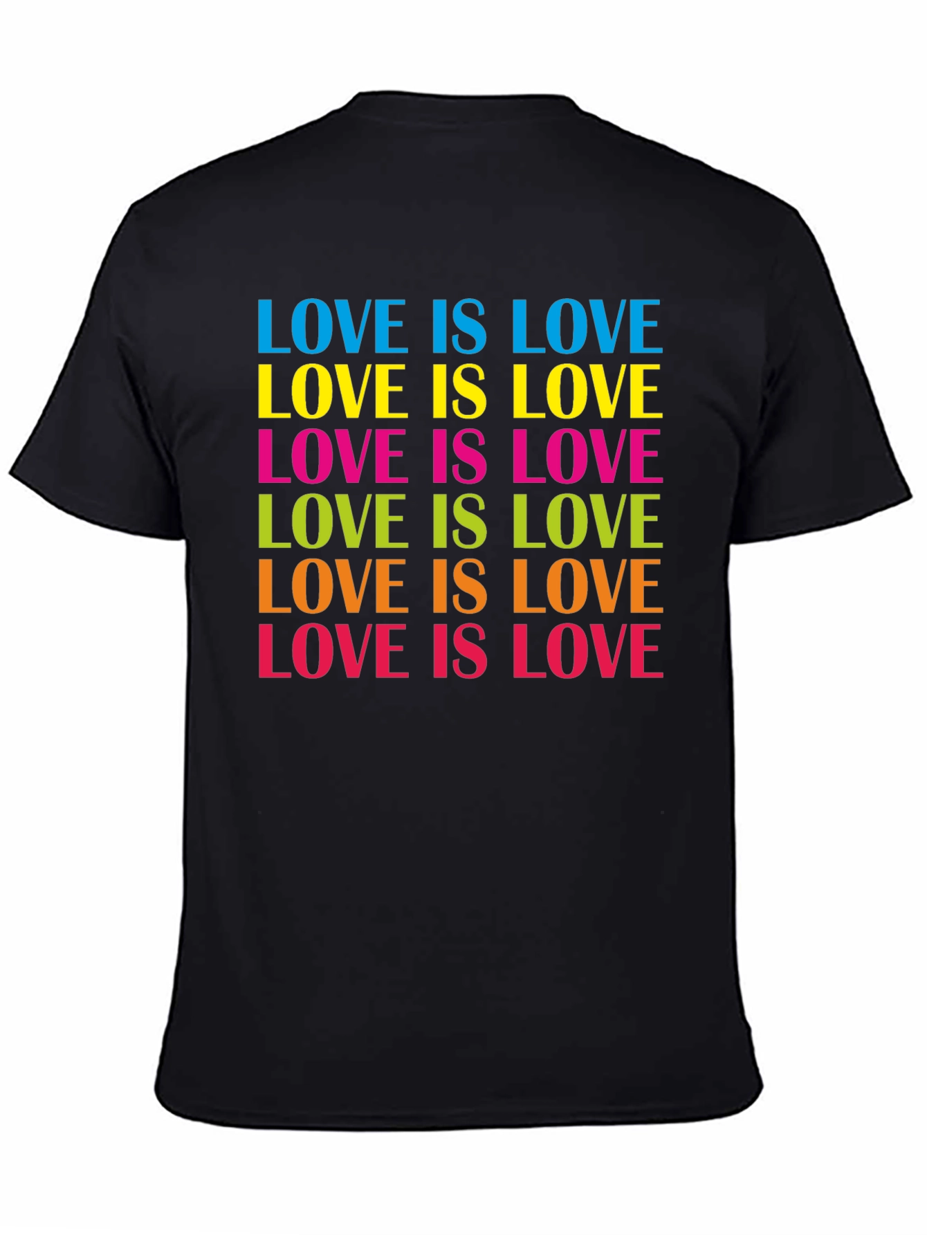 Camiseta Negra Love Is Love Orgullo Gay