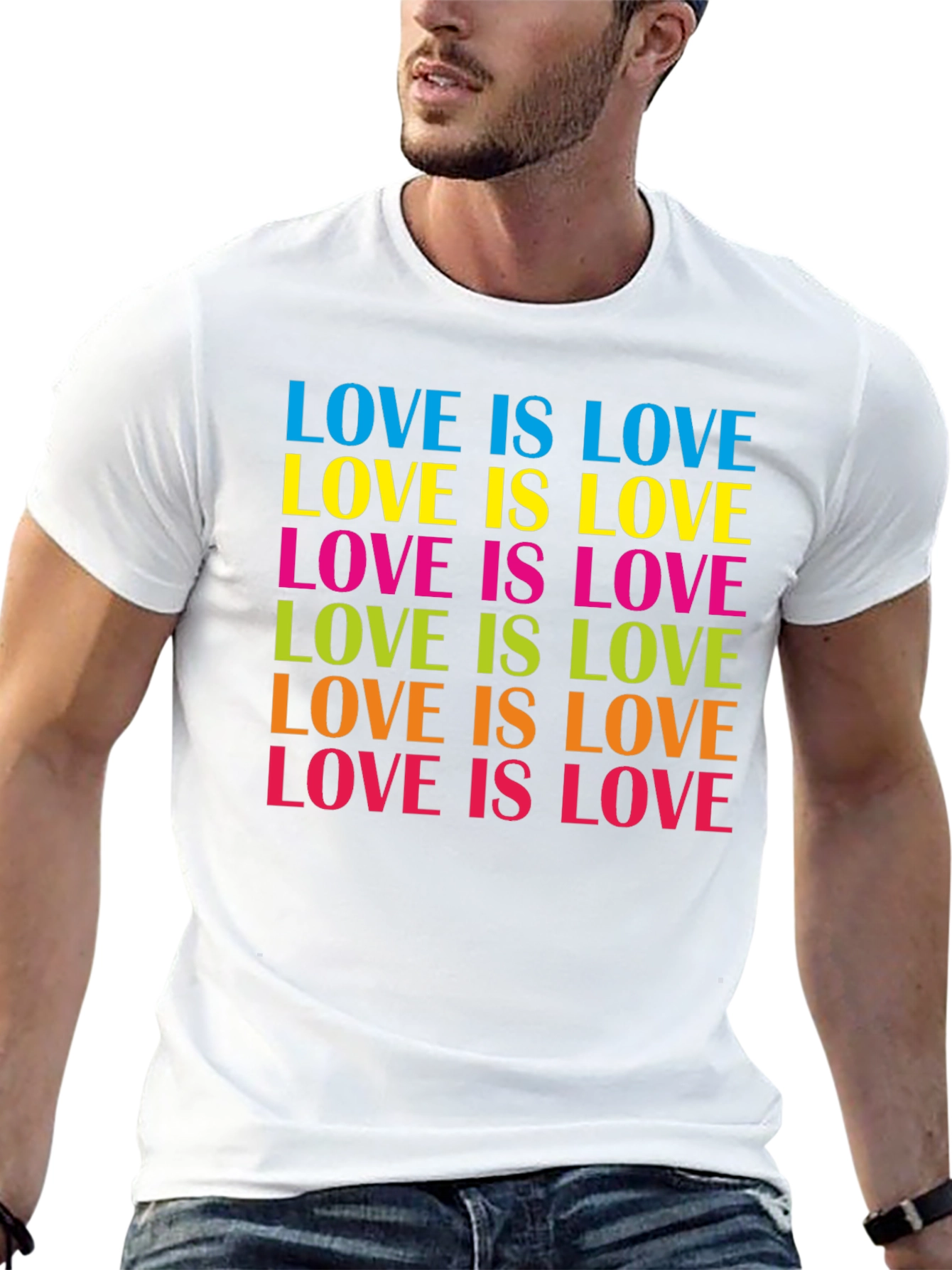 Camiseta Negra Love Is Love Orgullo Gay