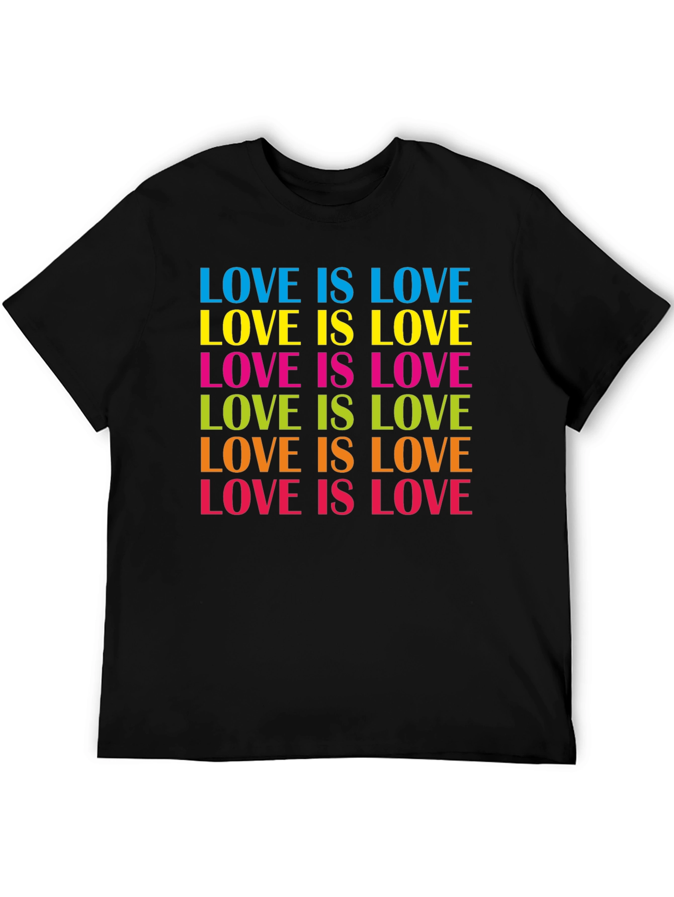 Camiseta Negra Love Is Love Orgullo Gay