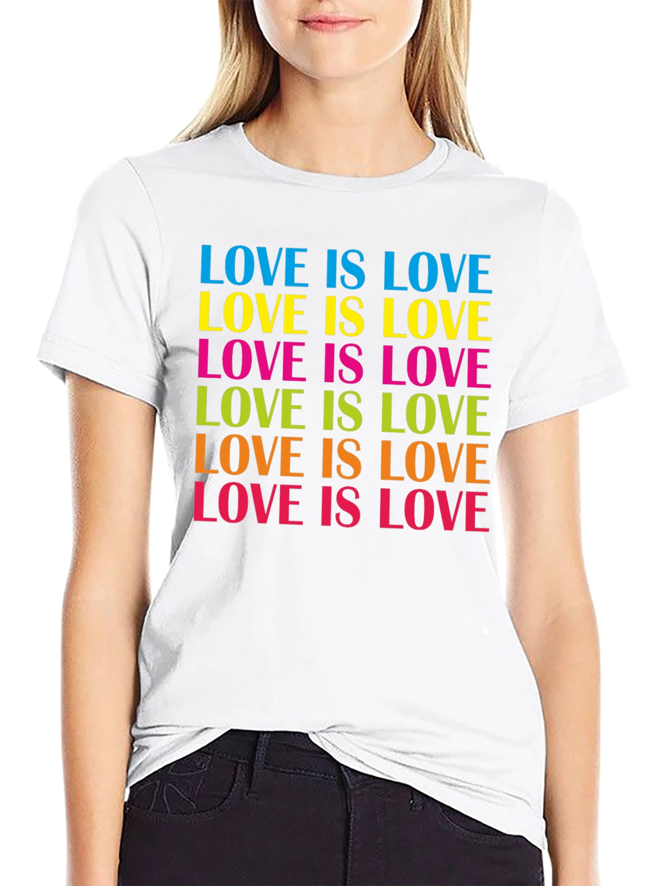 Camiseta Negra Love Is Love Orgullo Gay