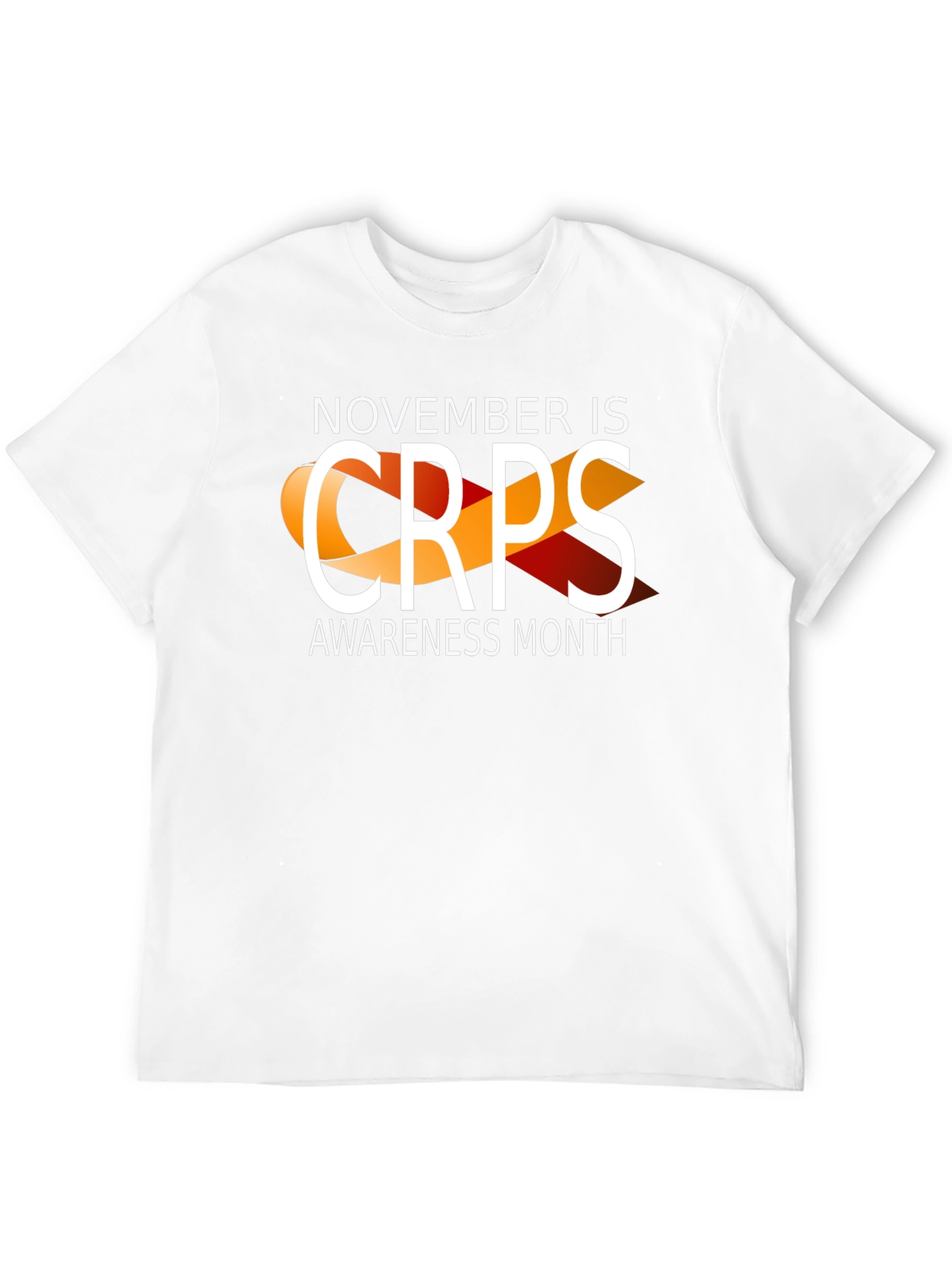 Camiseta Negra Con Cinta CRPS Mes de Concienciación