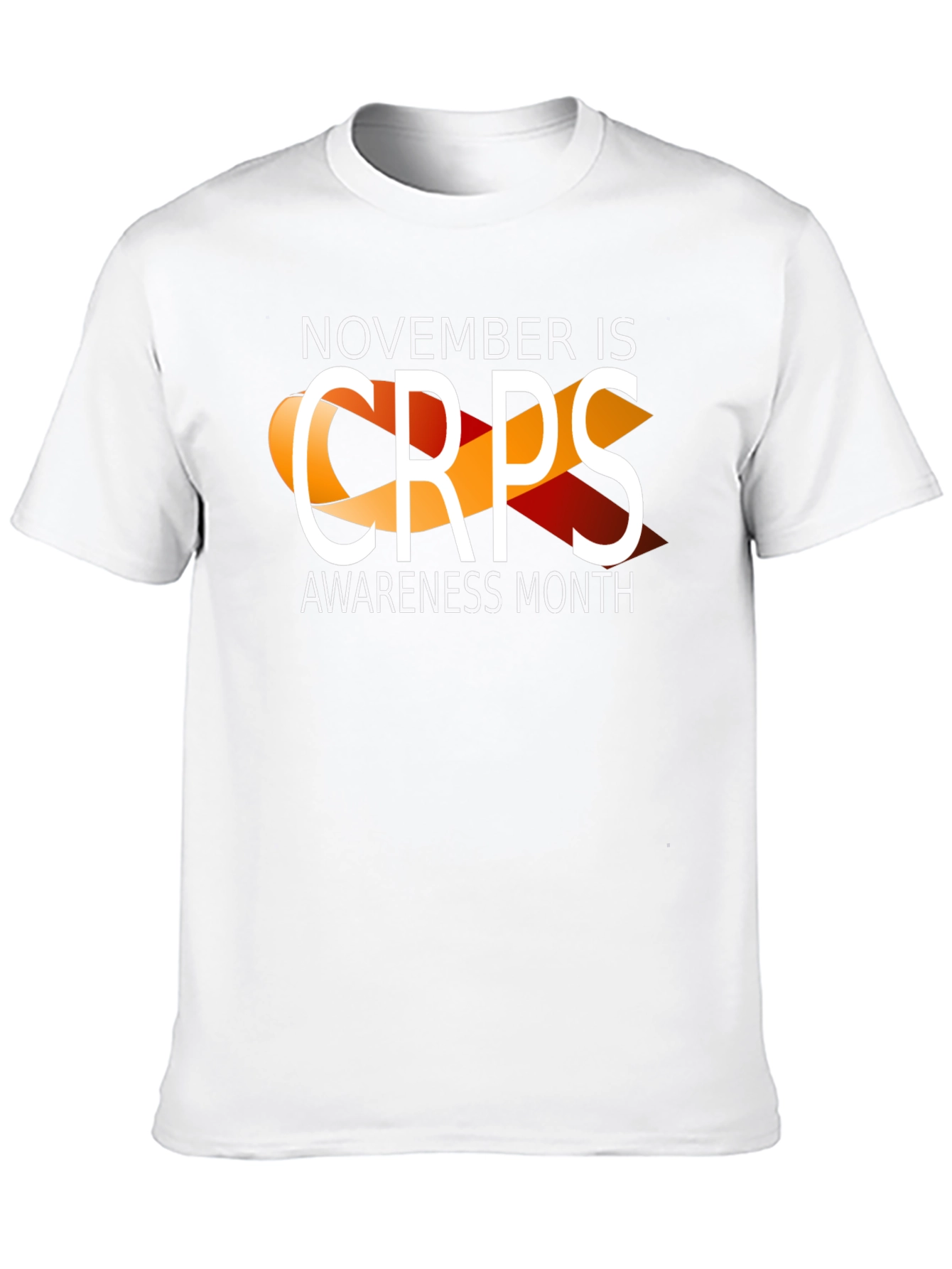 Camiseta Negra Con Cinta CRPS Mes de Concienciación