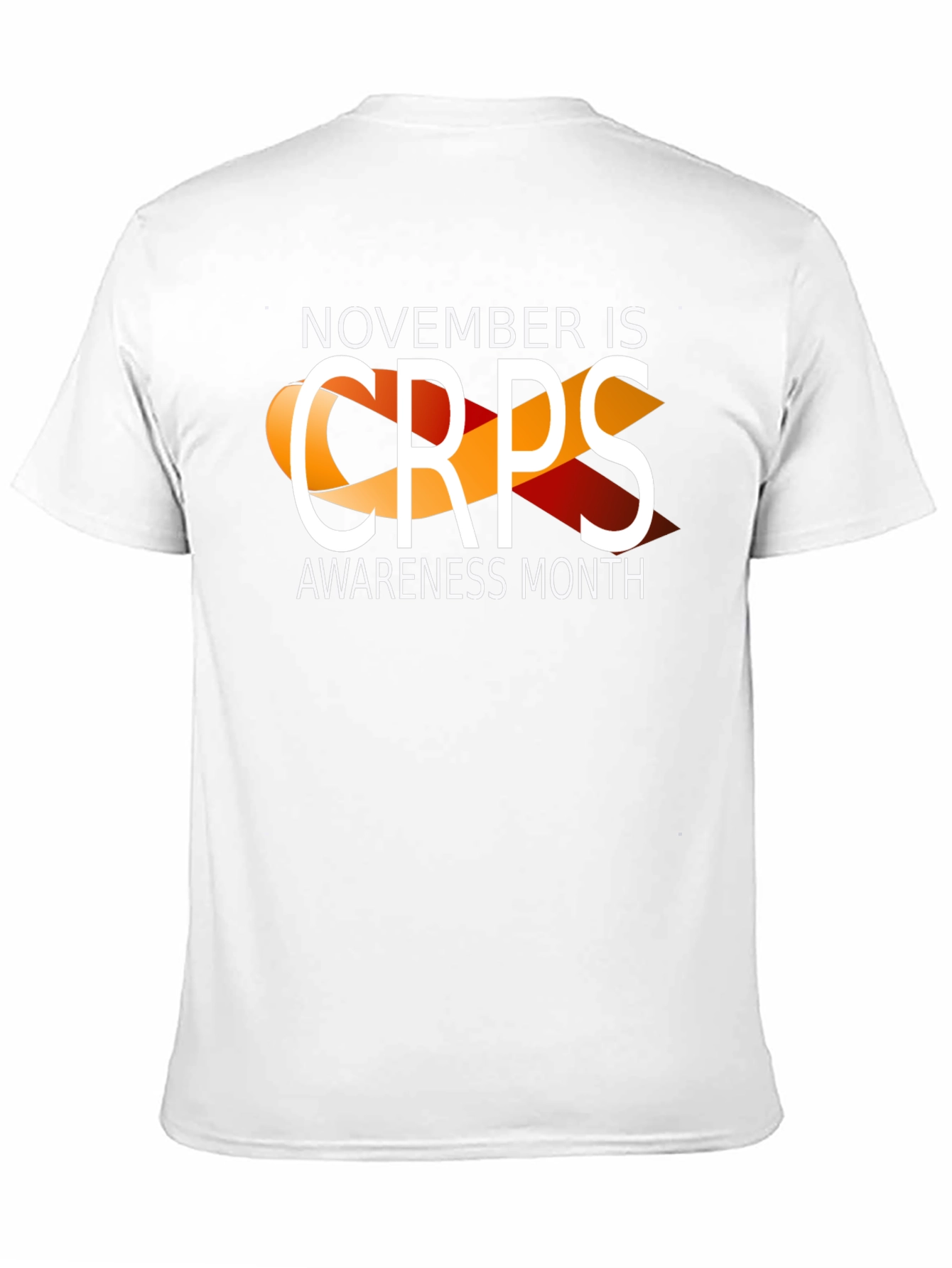 Camiseta Negra Con Cinta CRPS Mes de Concienciación