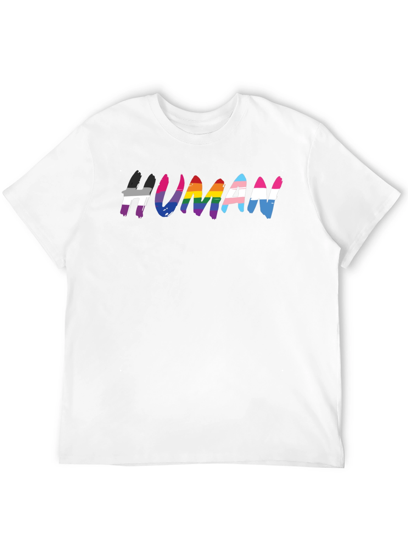 Camiseta Negra #HUMAN Orgullo LGBTQ+