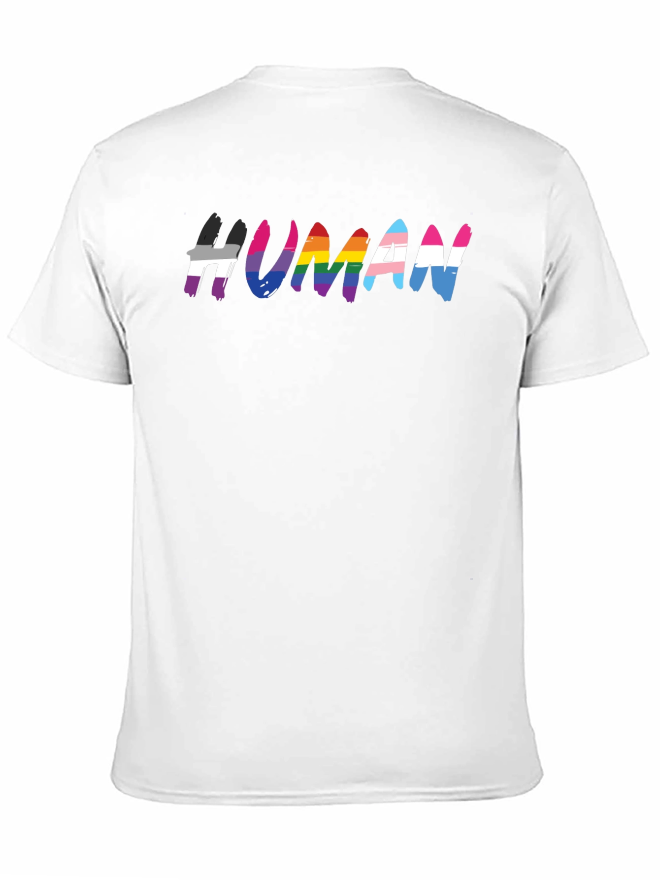 Camiseta Negra #HUMAN Orgullo LGBTQ+