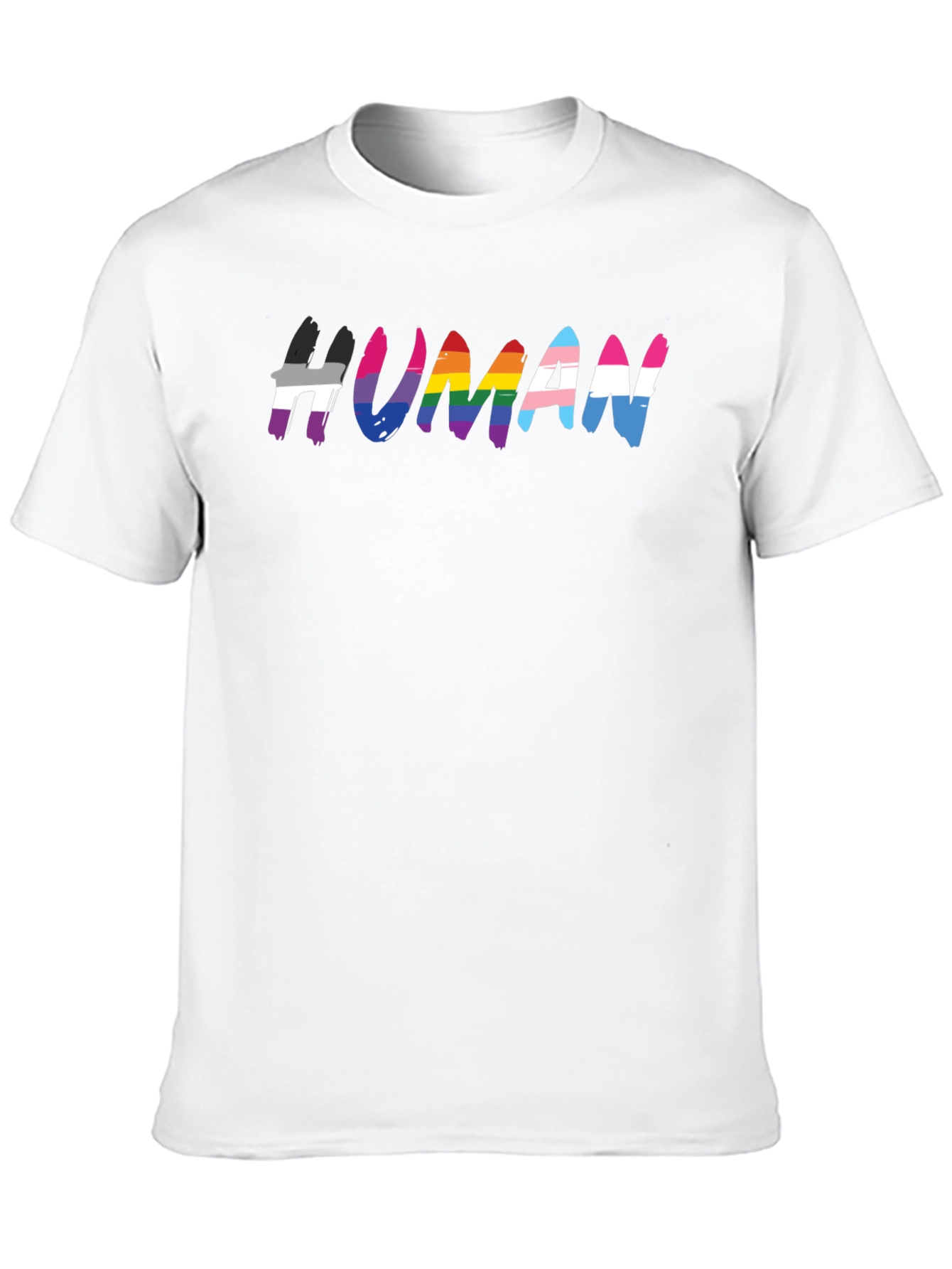 Camiseta Negra #HUMAN Orgullo LGBTQ+