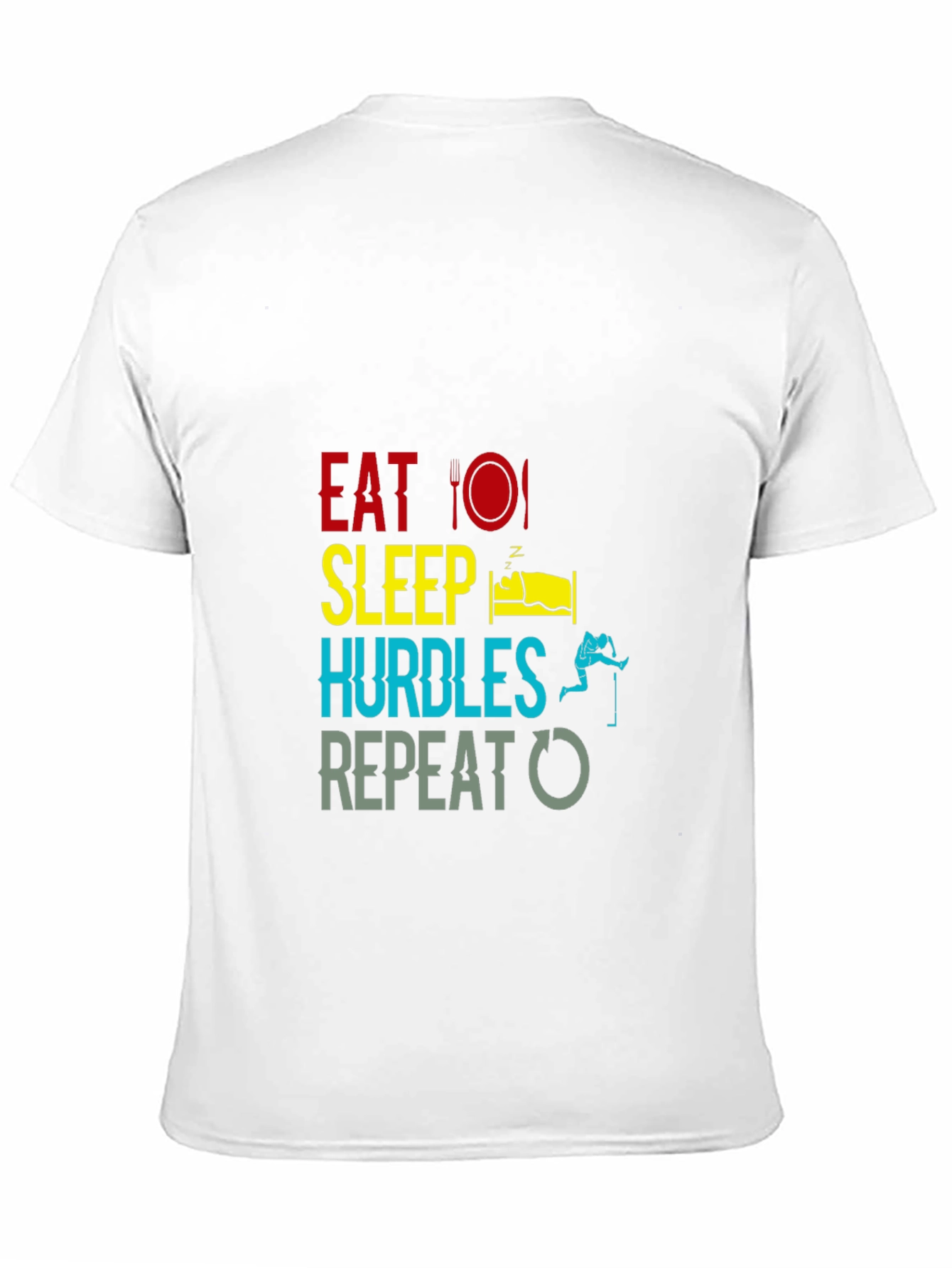 Camiseta Negra: Come Duerme Vallas Repite