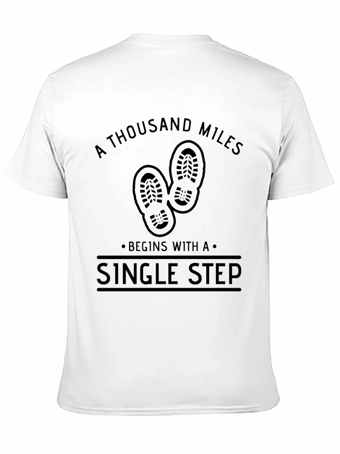 Camiseta Negra Motivacional: Cada Paso Cuenta