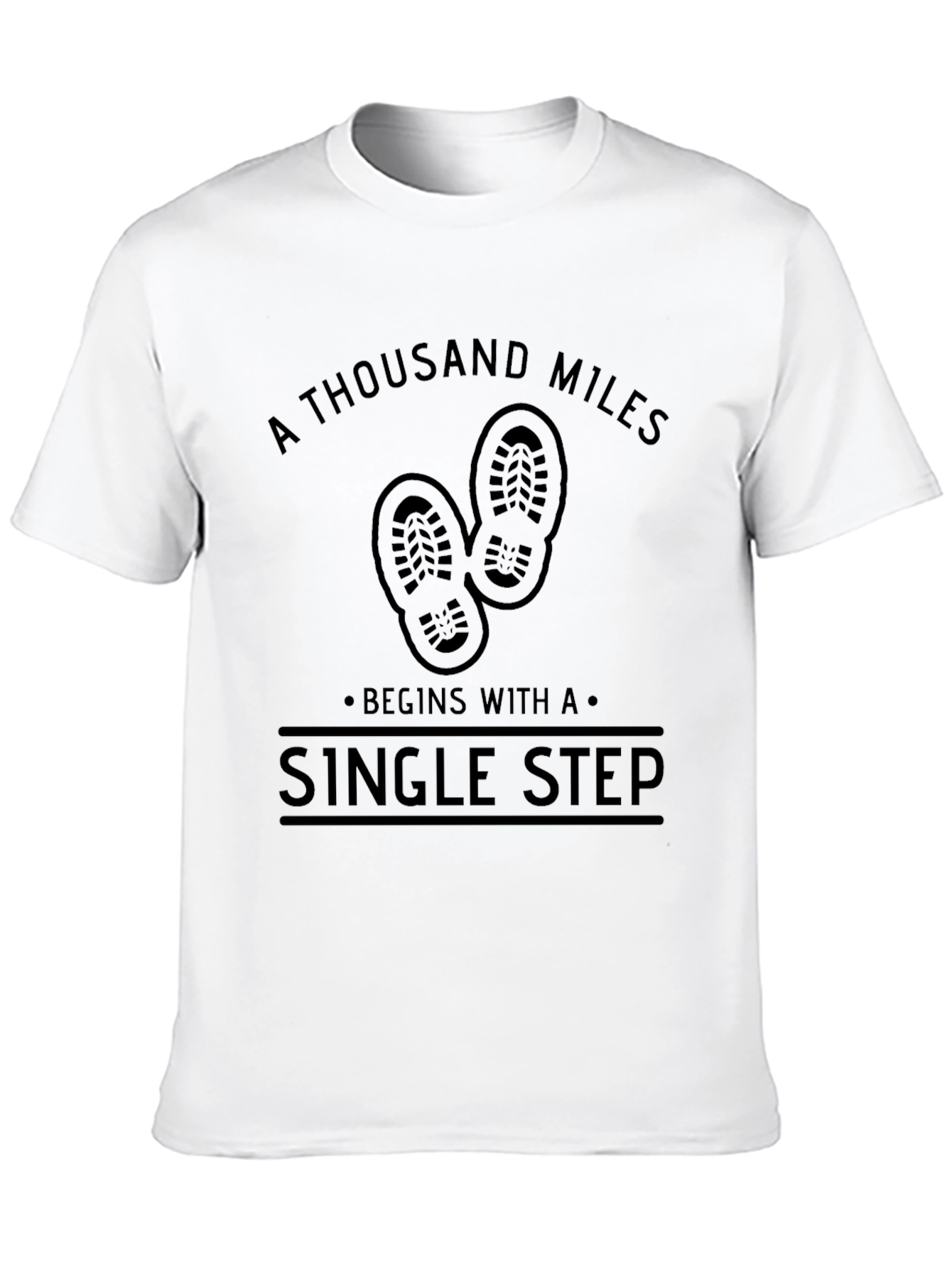 Camiseta Negra Motivacional: Cada Paso Cuenta