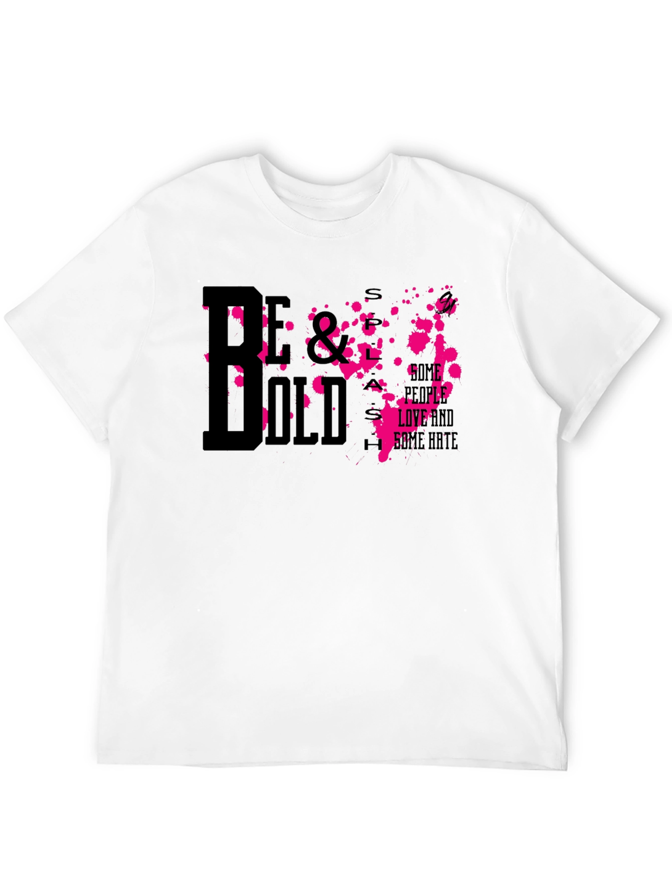 Camiseta Negra Estampada Be Bold