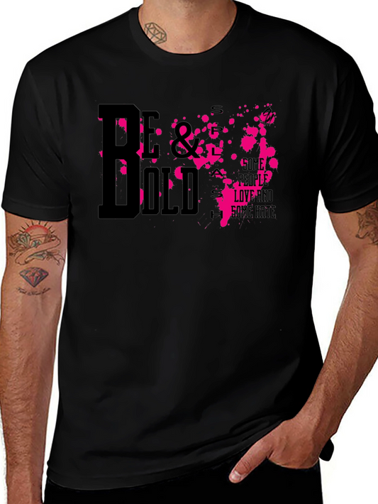 Camiseta Negra Estampada Be Bold