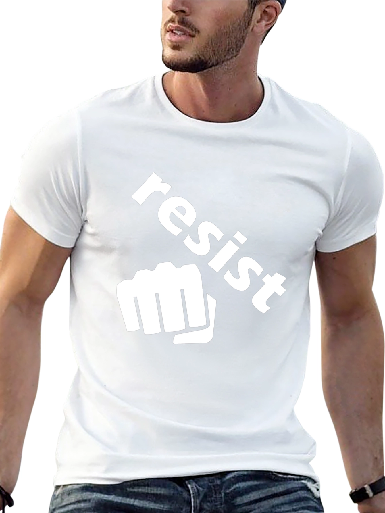 Camiseta Negra Resist Fist