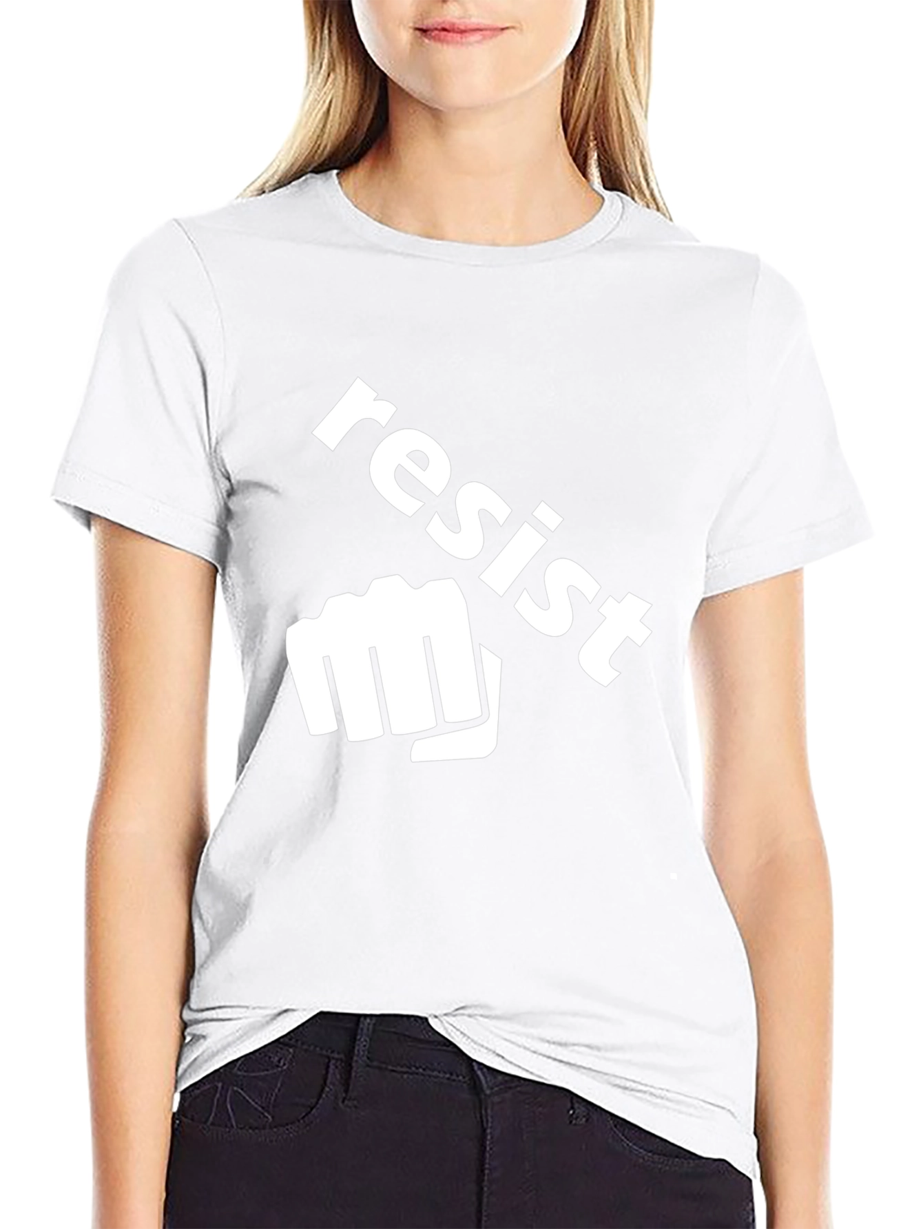 Camiseta Negra Resist Fist