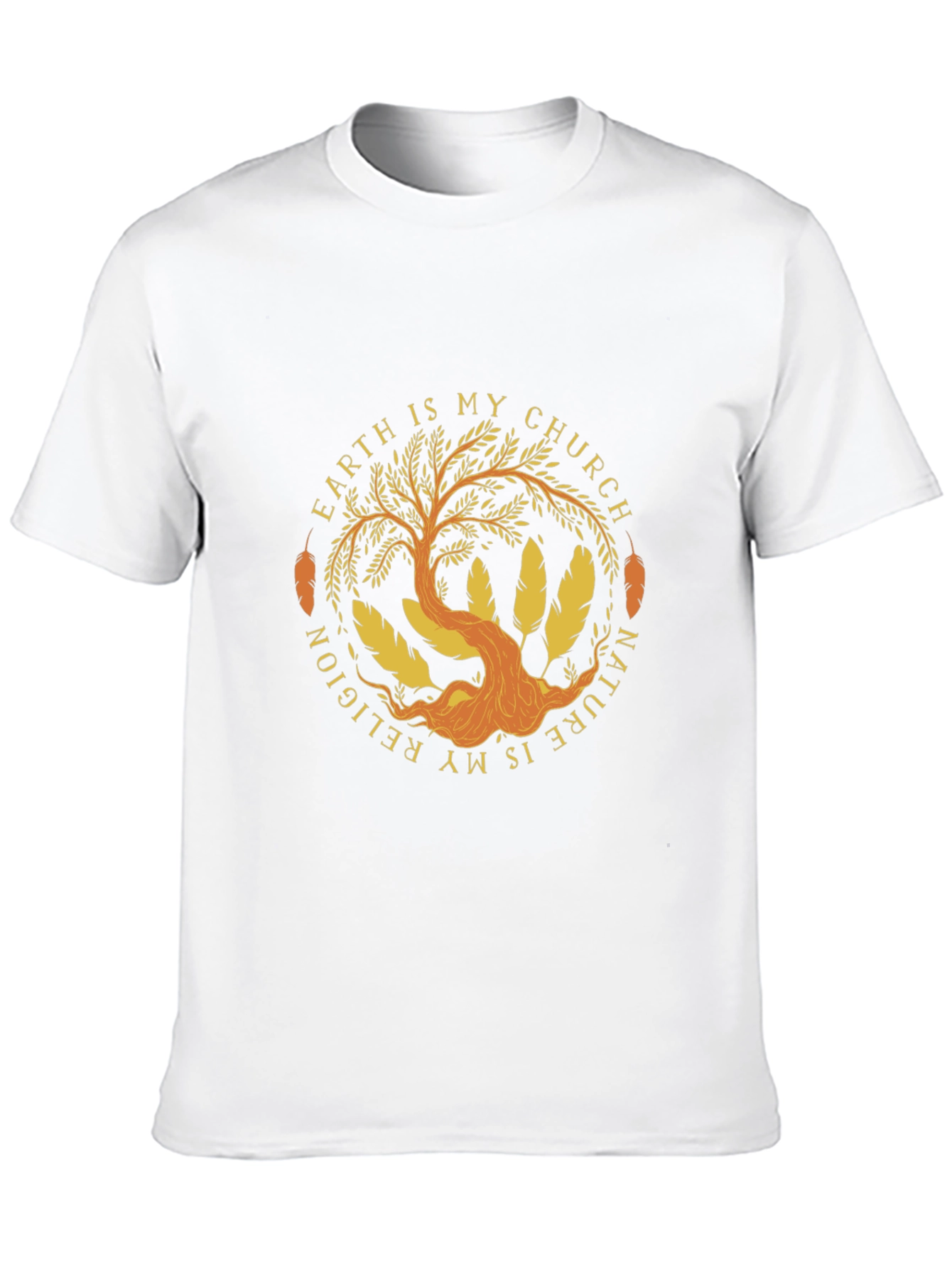 Camiseta Negra: Mi Iglesia es la Naturaleza