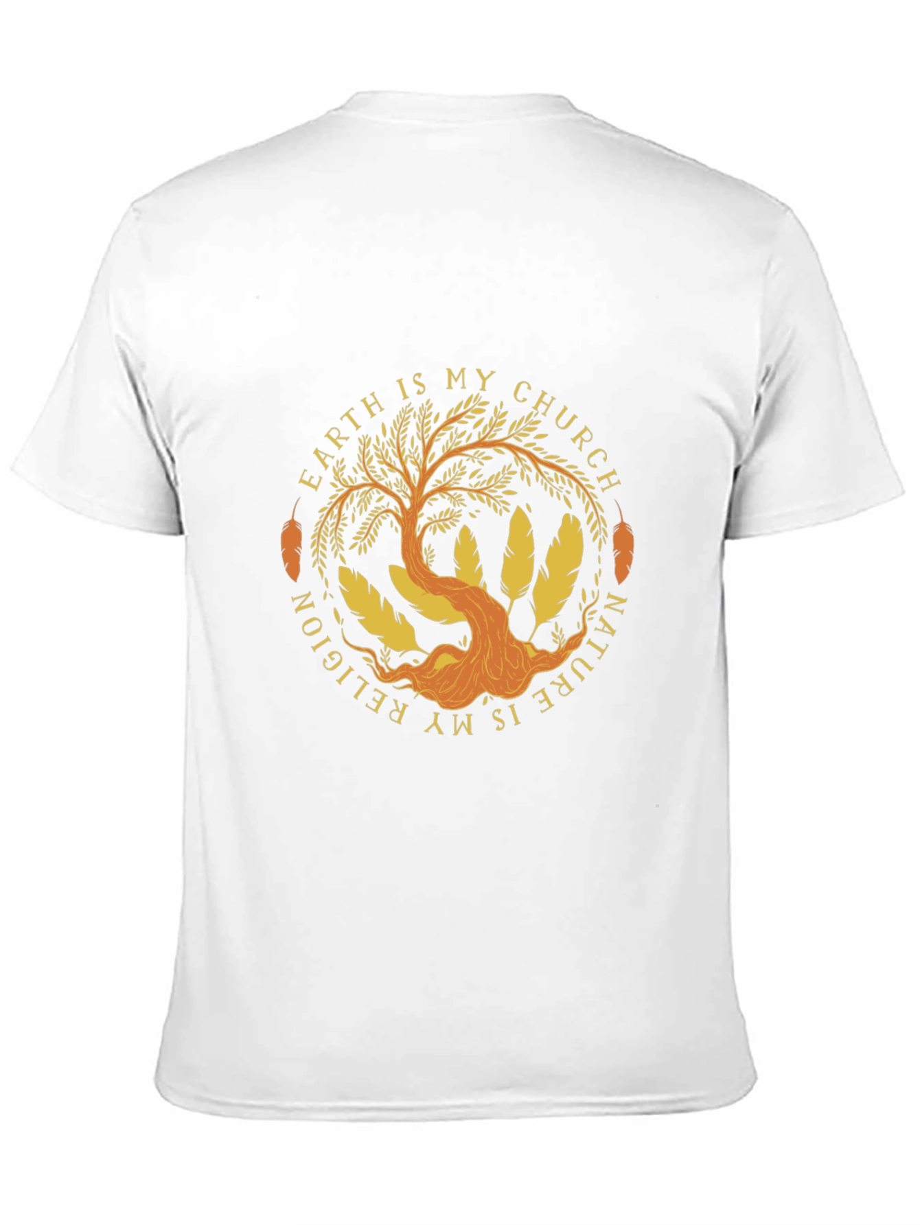 Camiseta Negra: Mi Iglesia es la Naturaleza