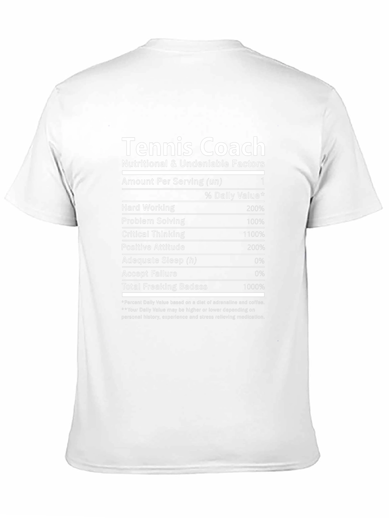 Camiseta Coach de Tenis - Factores Nutricionales
