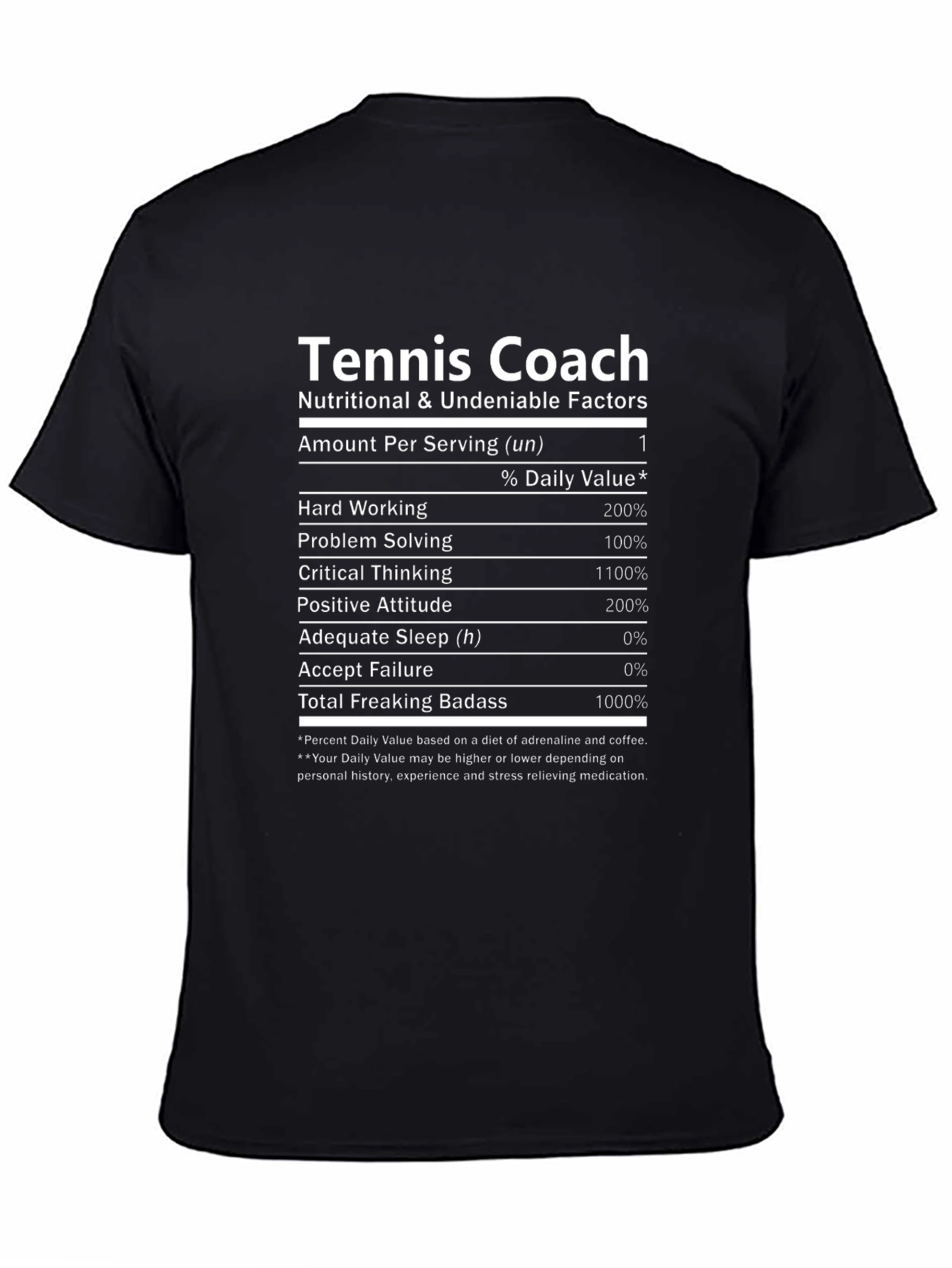 Camiseta Coach de Tenis - Factores Nutricionales