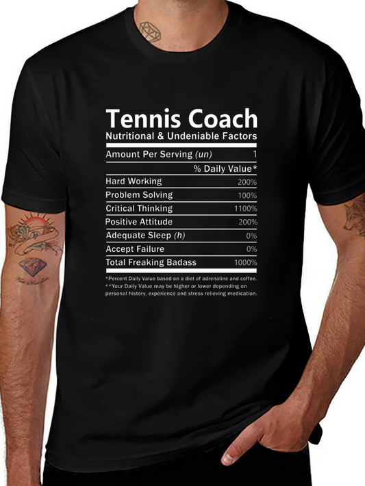 Camiseta Coach de Tenis - Factores Nutricionales
