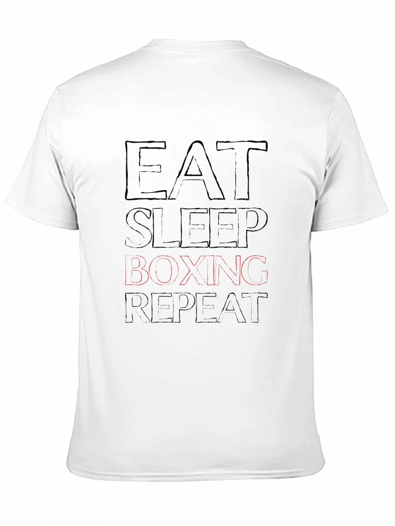 Camiseta Negra Eat Sleep Boxing Repeat