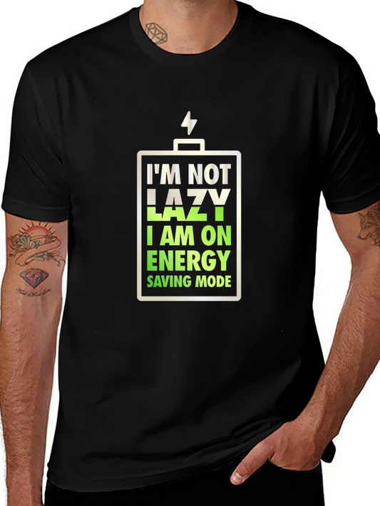 Camiseta Negra: Modo Ahorro de Energía