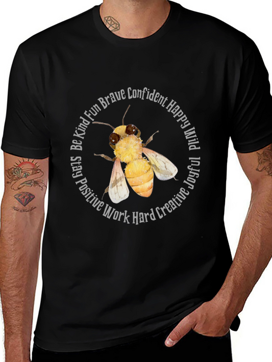 Camiseta Negra Abeja Motivacional