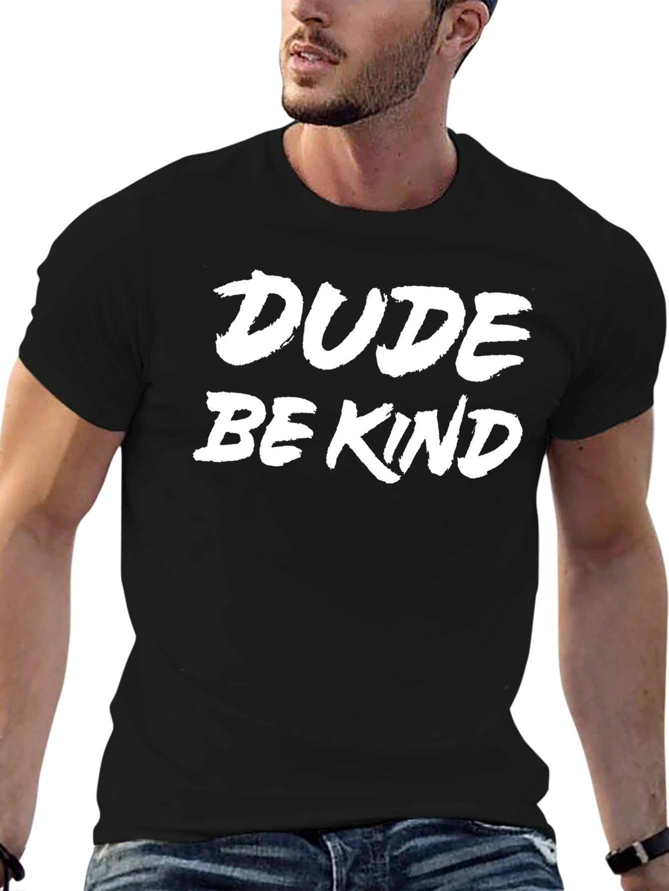 Camiseta Negra Dude Be Kind