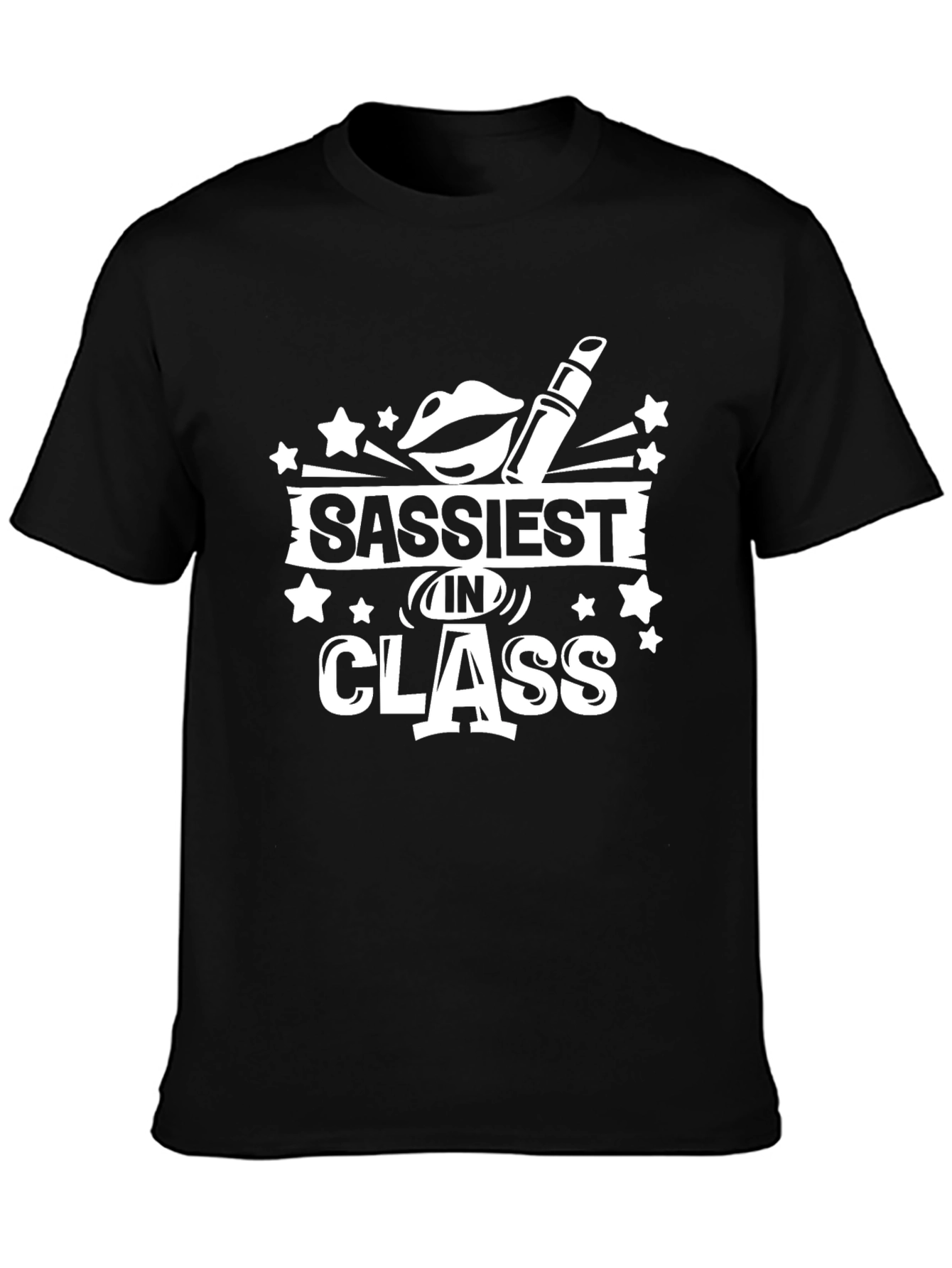 Camiseta Negra: Sassy Class