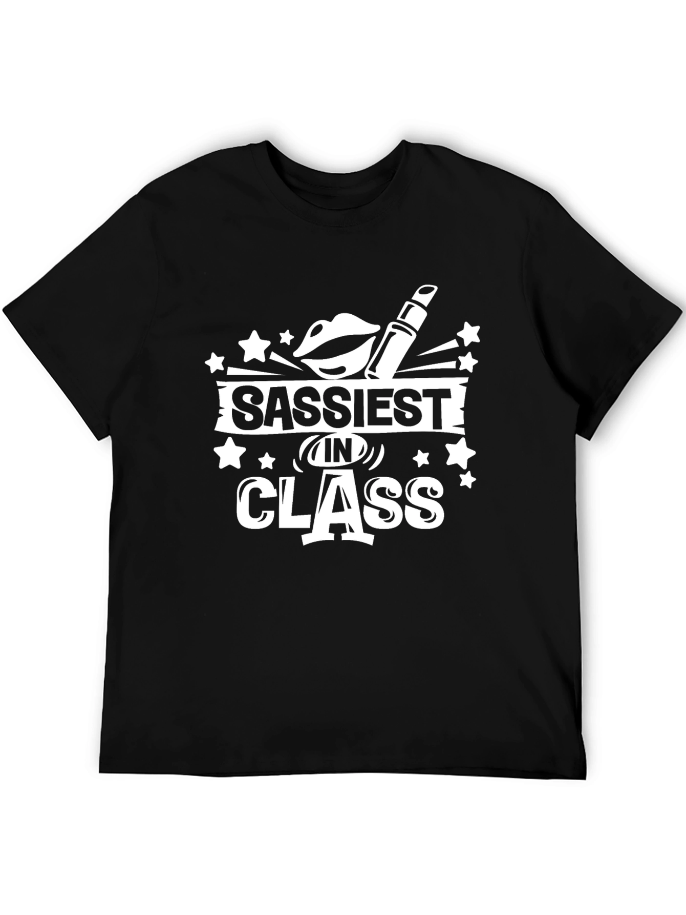 Camiseta Negra: Sassy Class