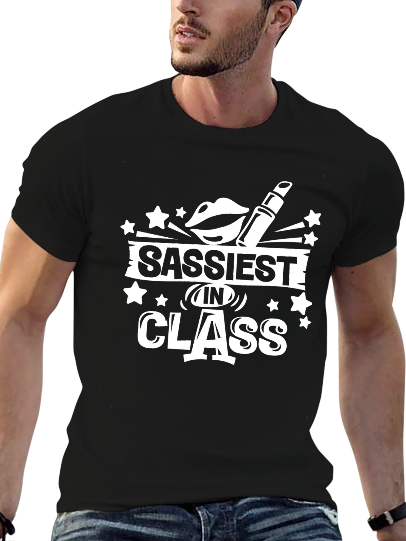 Camiseta Negra: Sassy Class