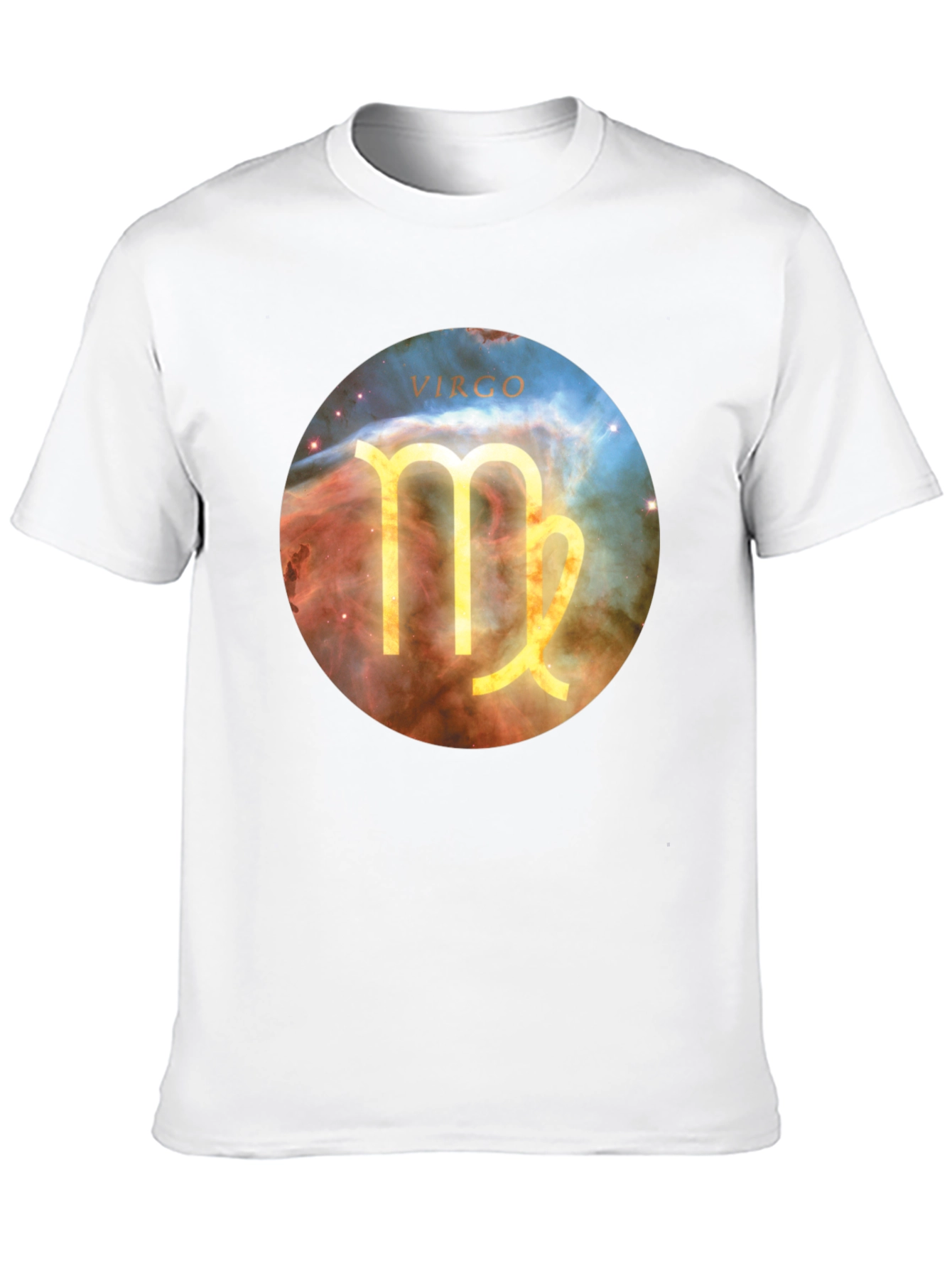 Camiseta Negra Virgo Zodiaco Universo