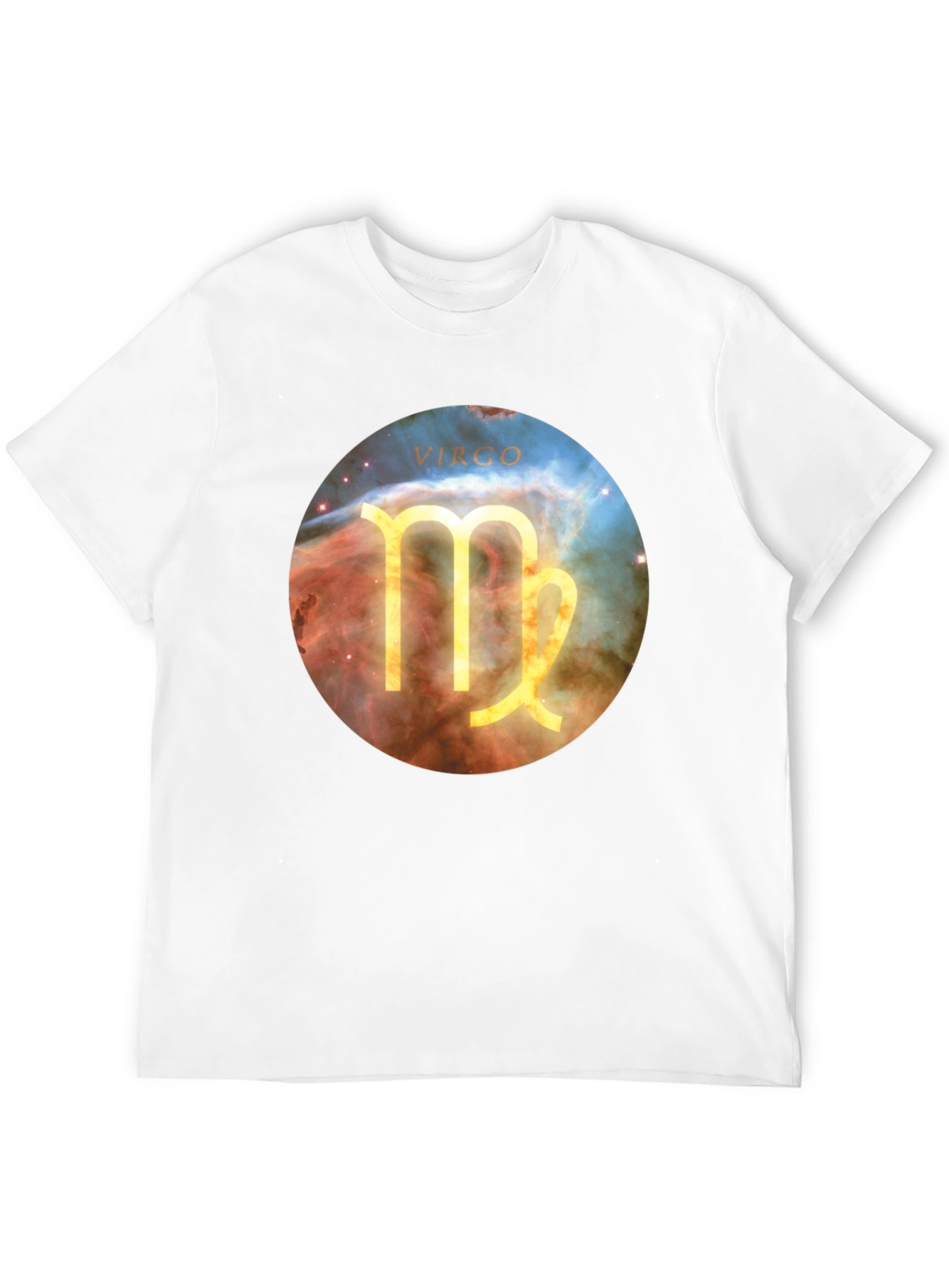 Camiseta Negra Virgo Zodiaco Universo
