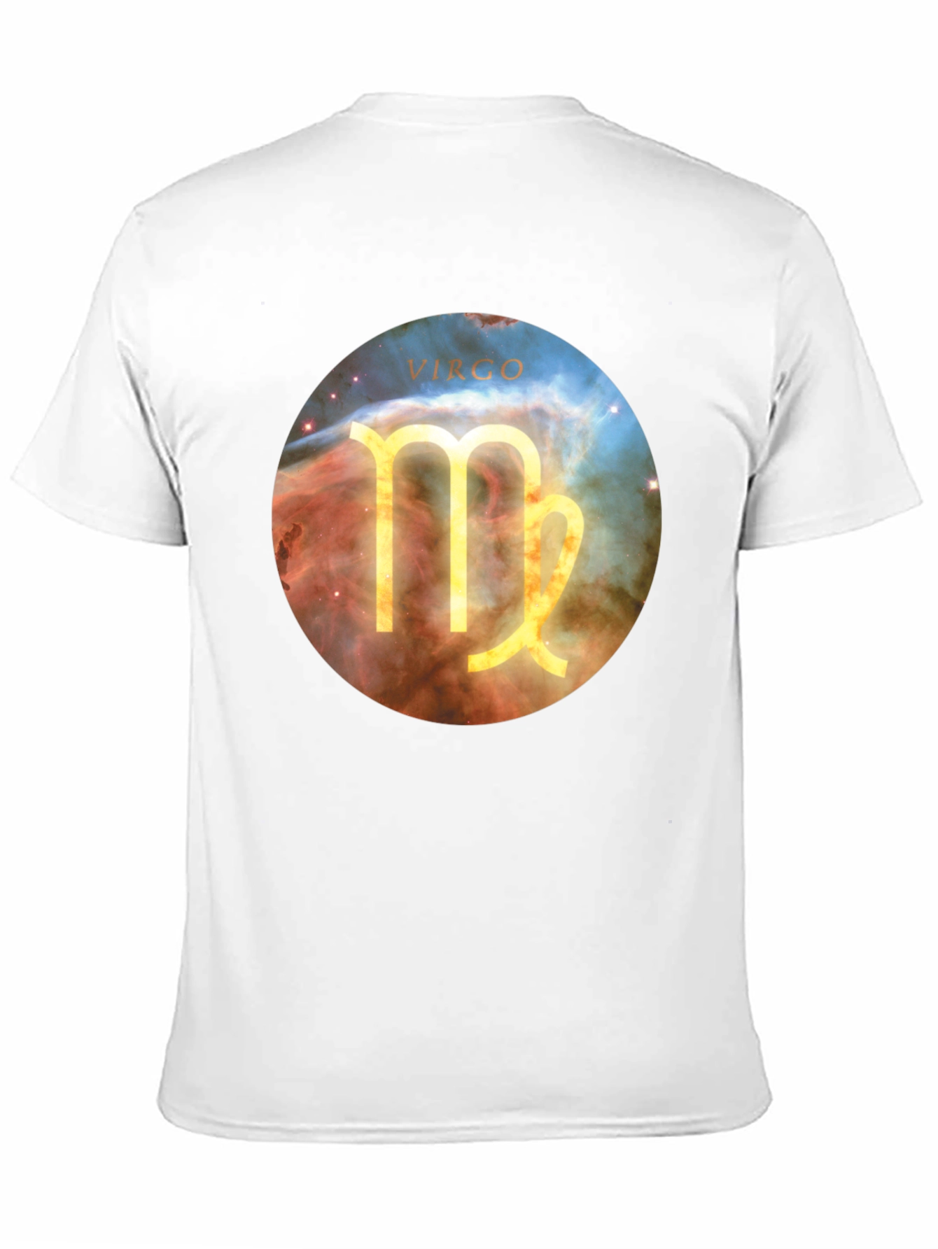 Camiseta Negra Virgo Zodiaco Universo