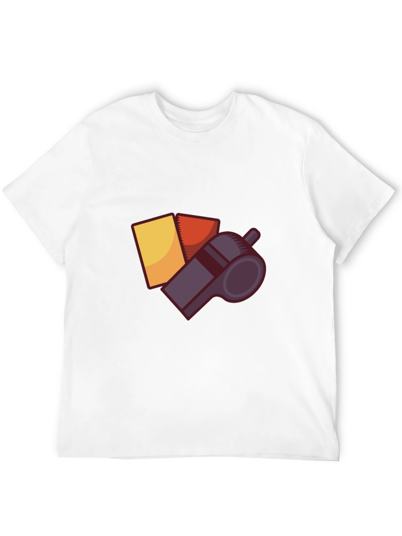 Camiseta Negra Árbitro Fútbol: Tarjetas y Silbato