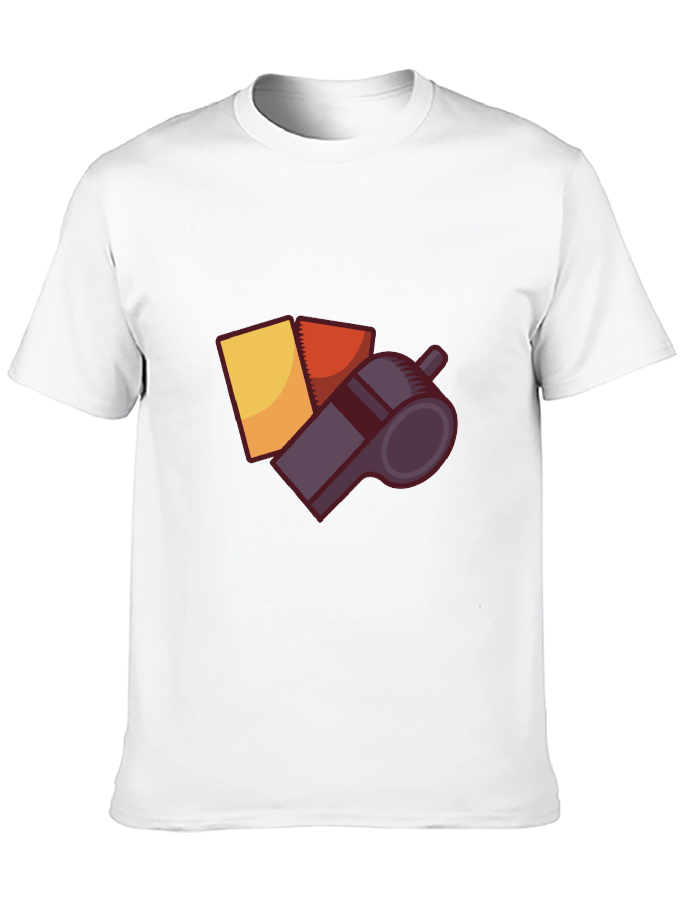 Camiseta Negra Árbitro Fútbol: Tarjetas y Silbato
