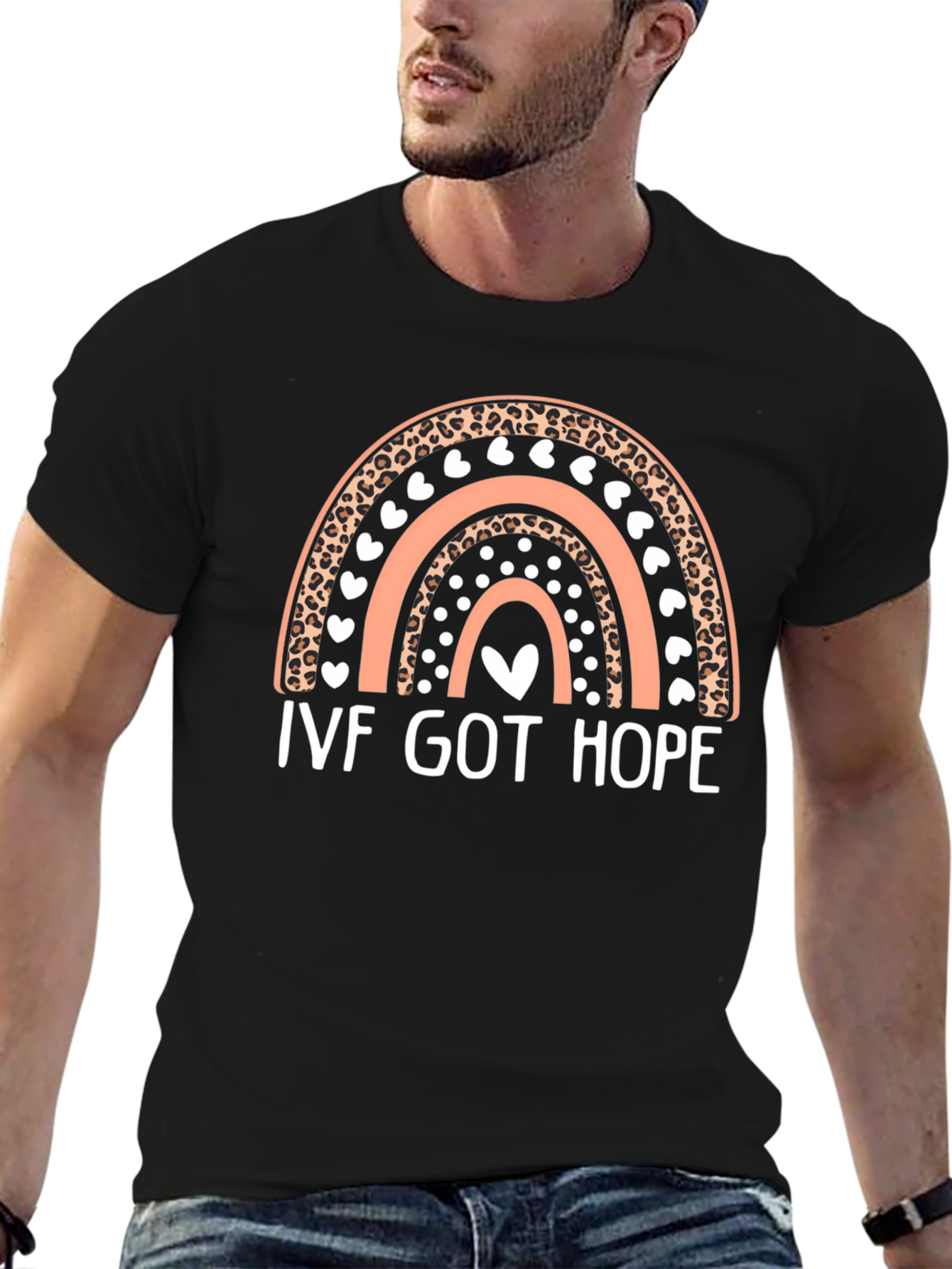 Camiseta IVF Got Hope con Diseño de Arcoíris