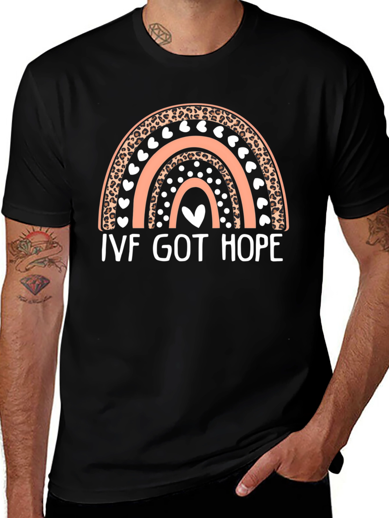 Camiseta IVF Got Hope con Diseño de Arcoíris
